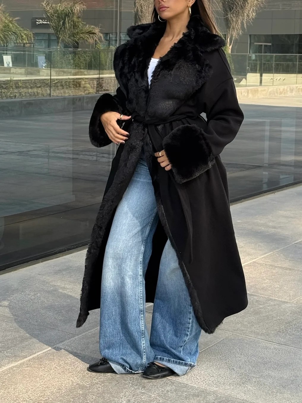 Fur Maxi Coat — view 16