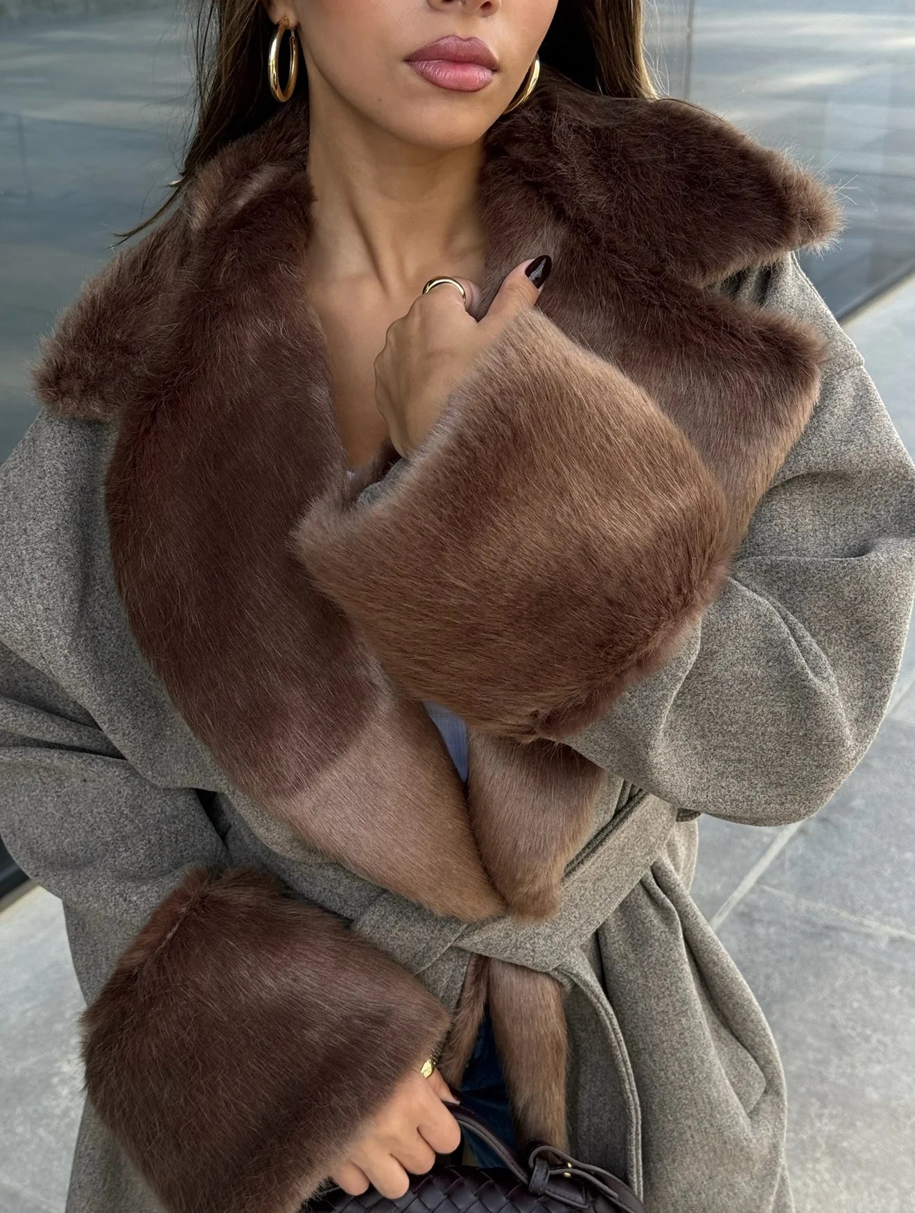 Fur Maxi Coat — view 14