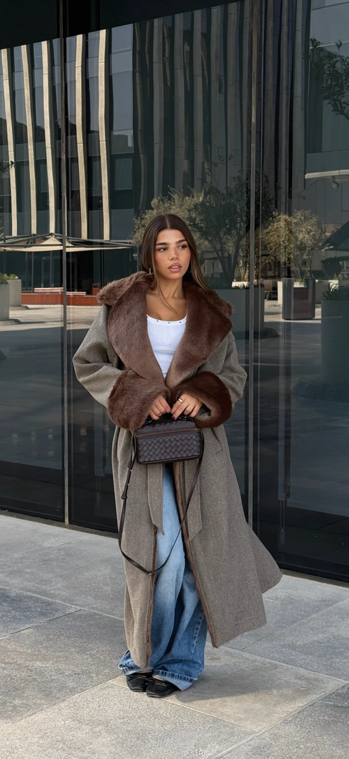 Fur Maxi Coat — view 17