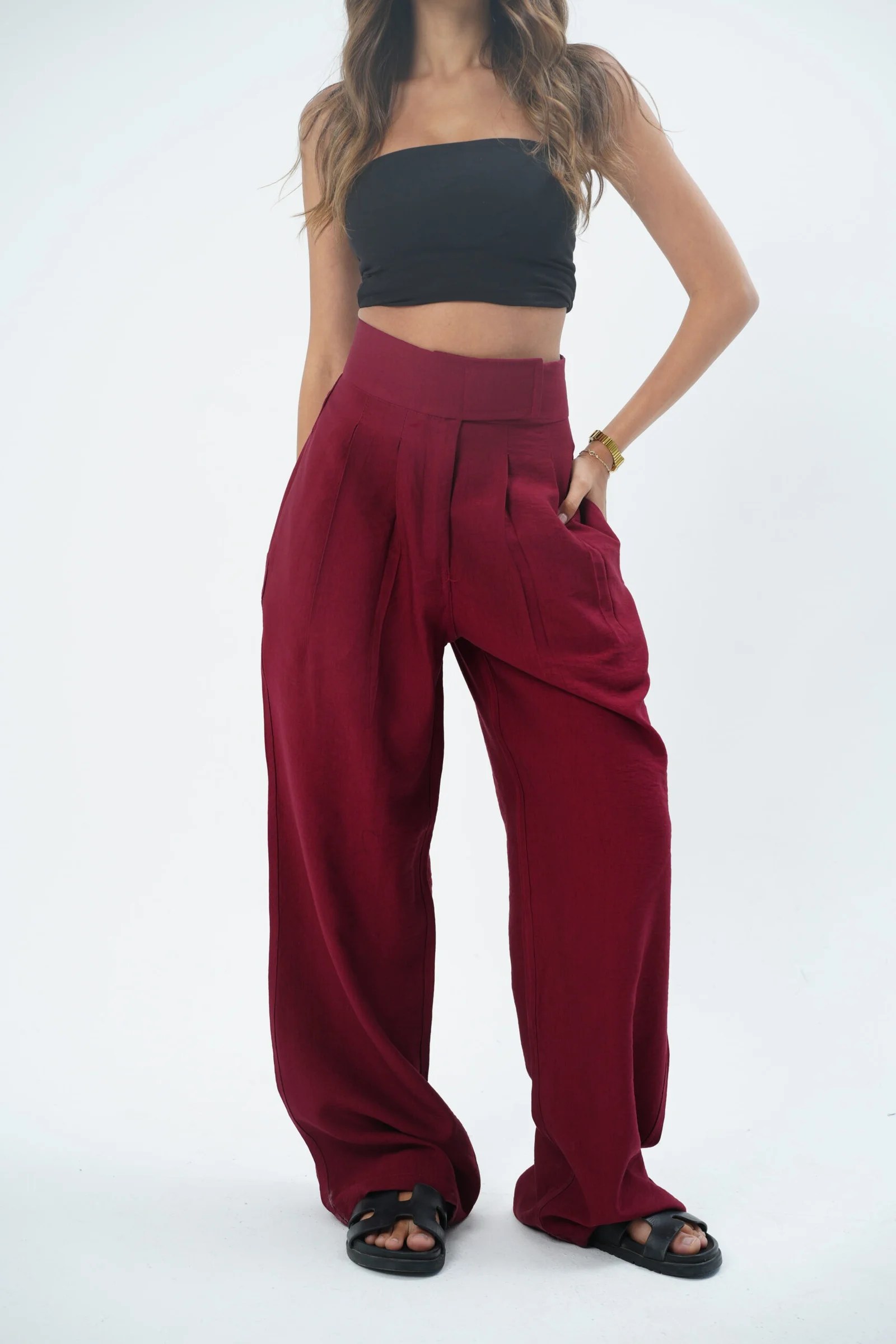 Waisted Tailored Pants — view 13