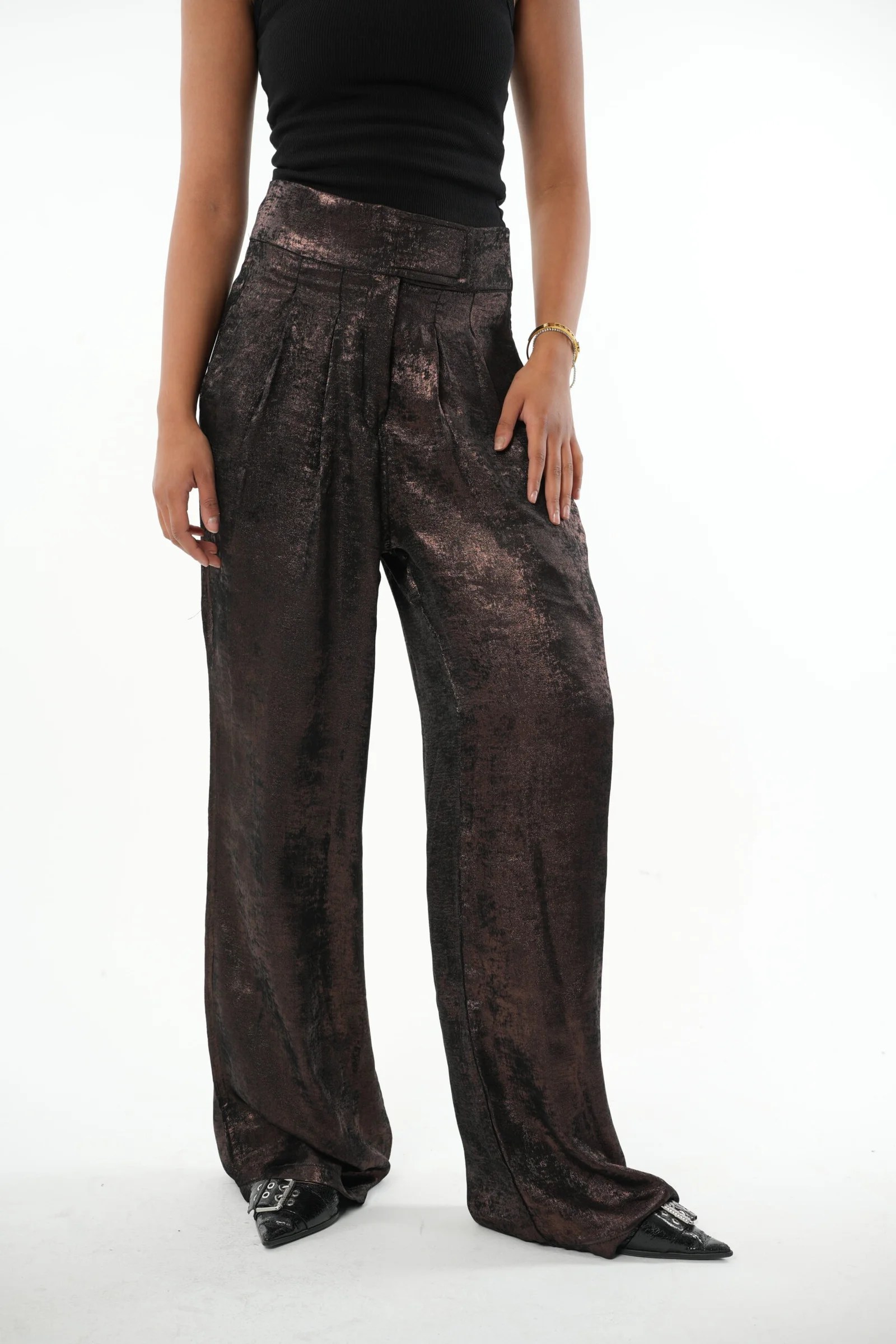 Shimmer Tailored Pants — view 4