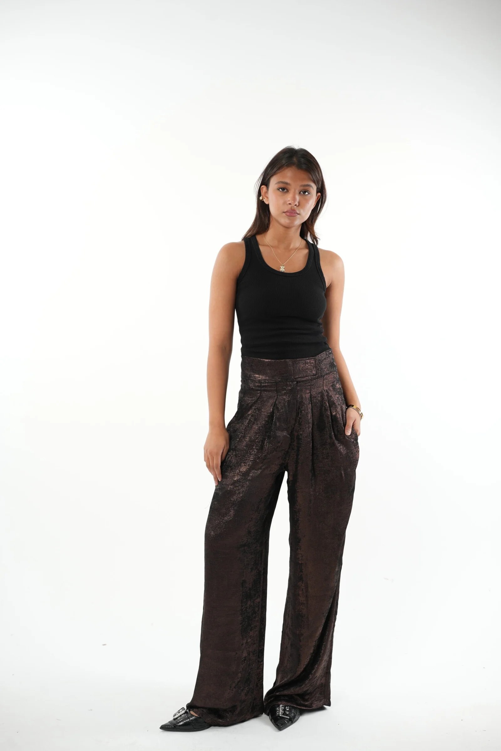 Shimmer Tailored Pants — view 5