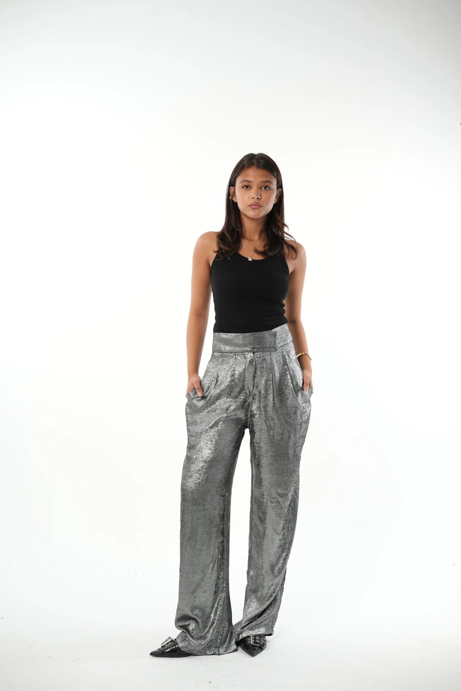 Shimmer Tailored Pants — view 9