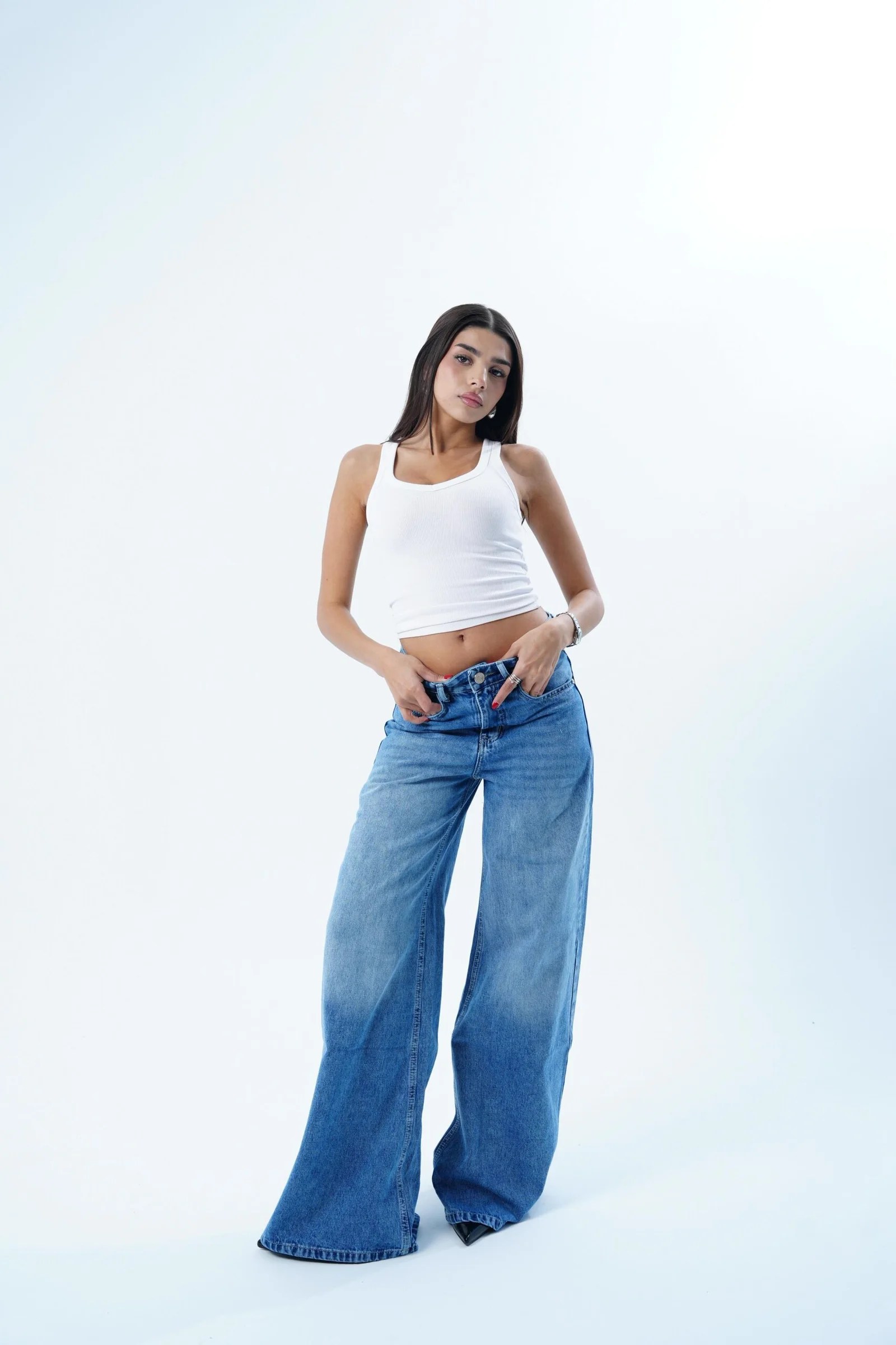 Light Blue EXTRA BAGGY LONG FIT DENIM