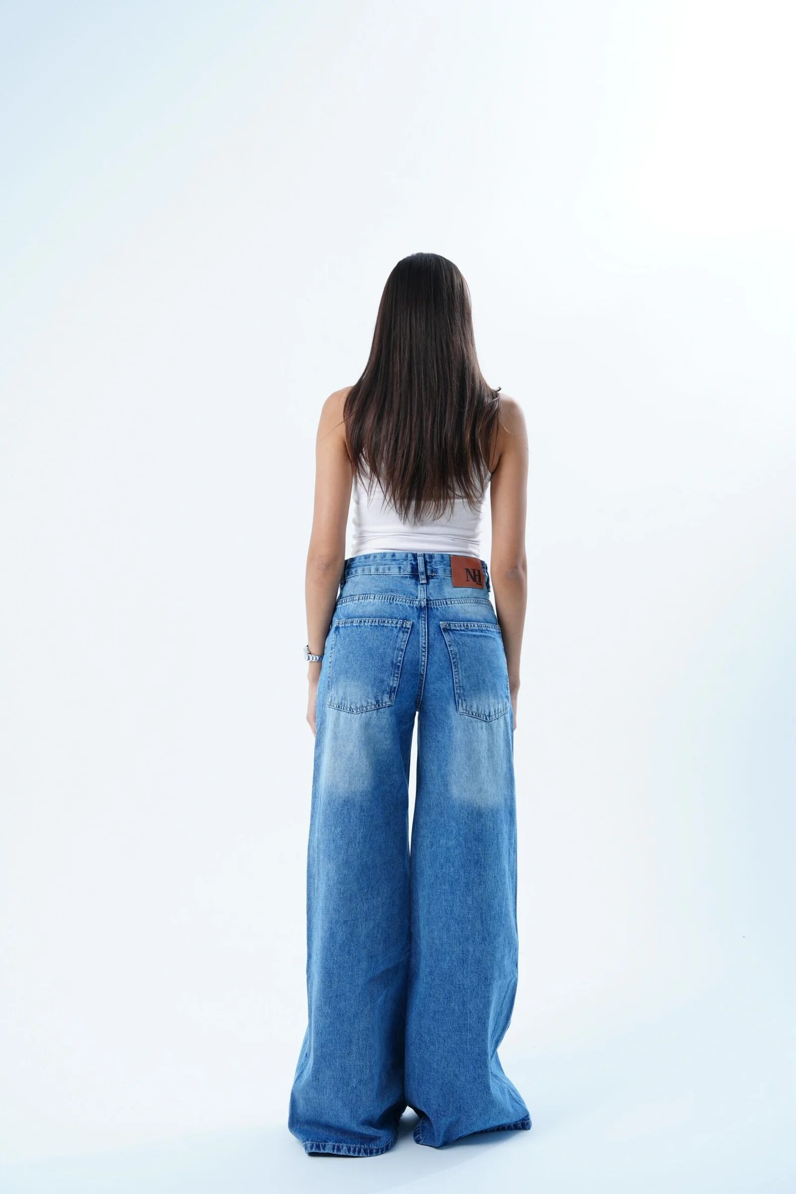 Light Blue EXTRA BAGGY LONG FIT DENIM — view 5