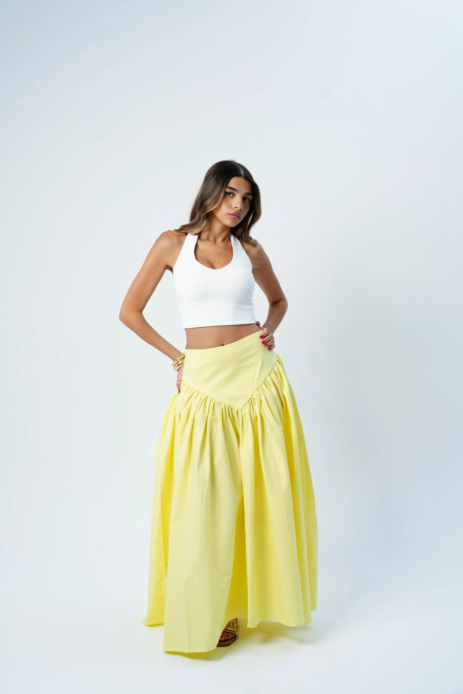V WAIST SKIRT