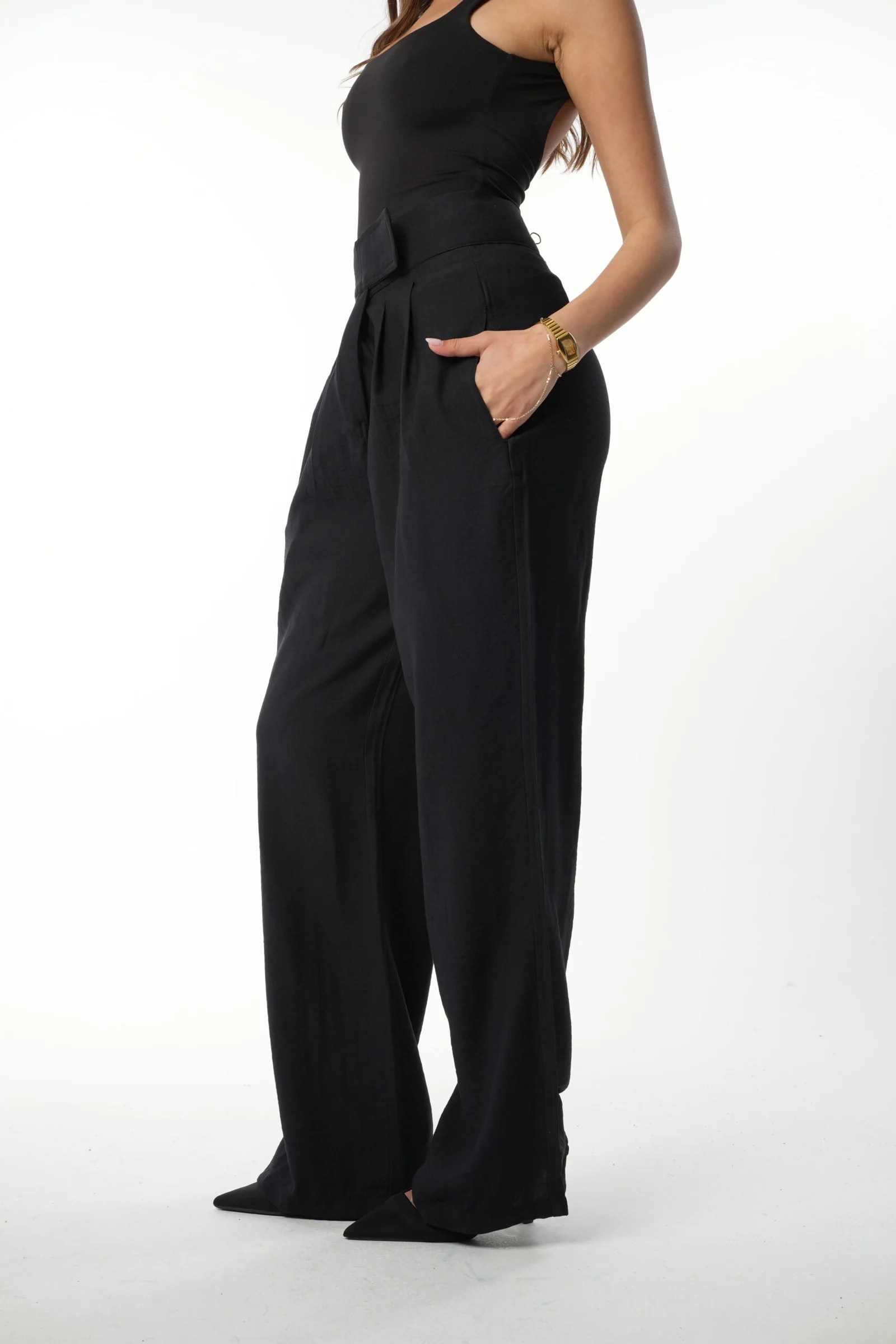 Waisted Tailored Pants — view 4