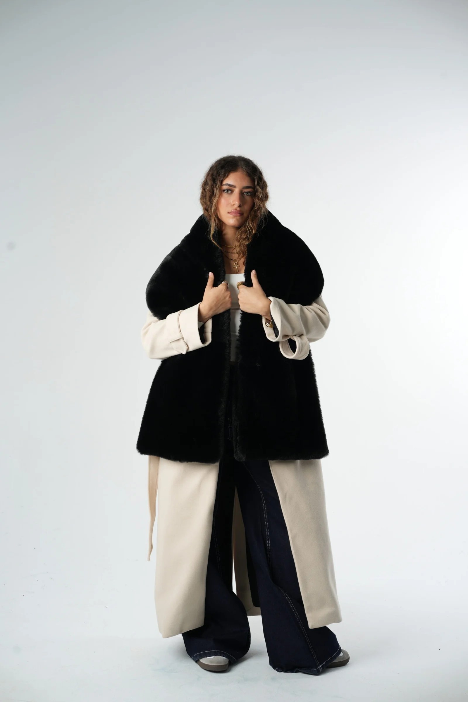 Faux Fur Shawl — view 8