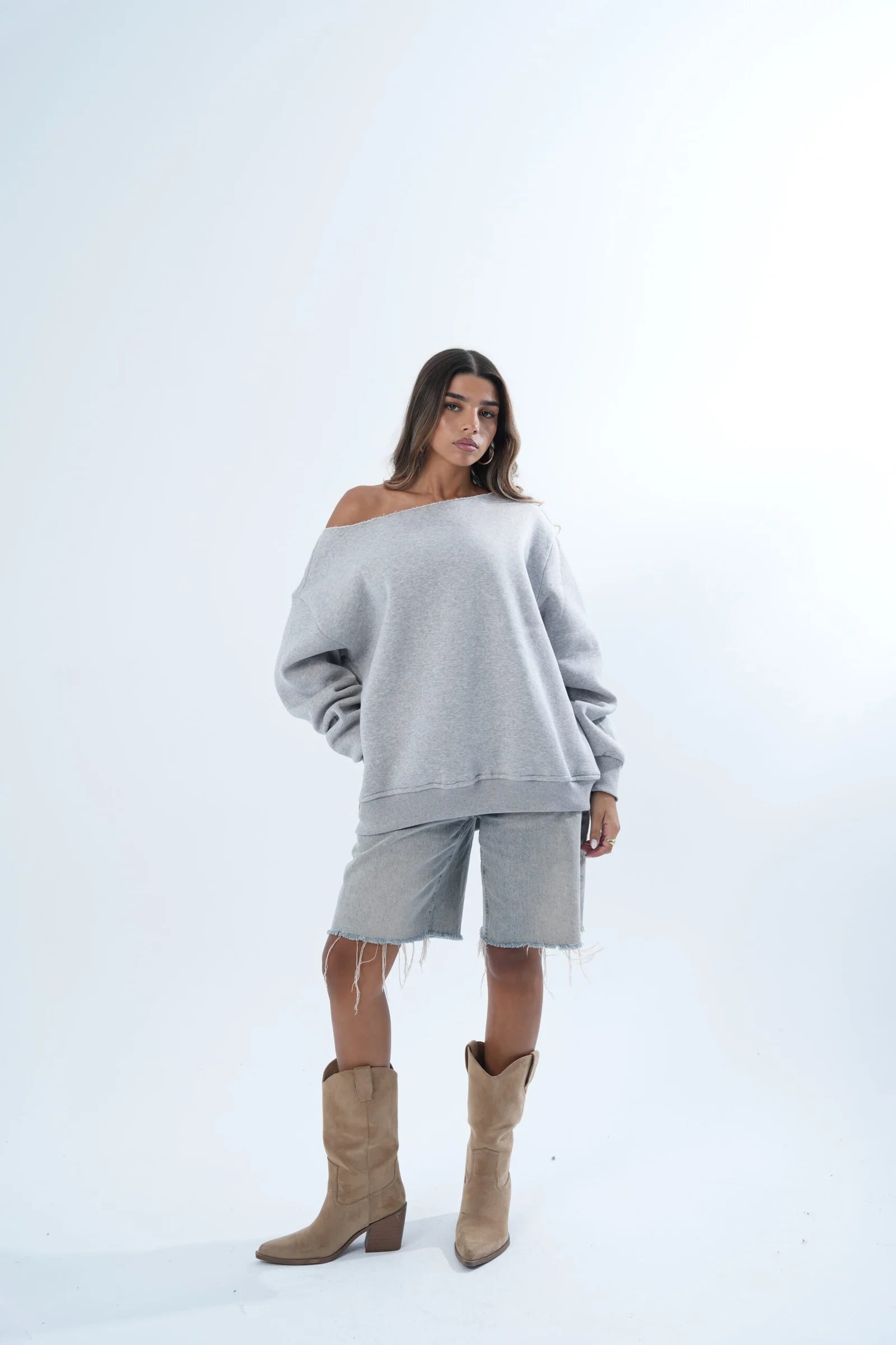Off Shoulder hoodie — view 4