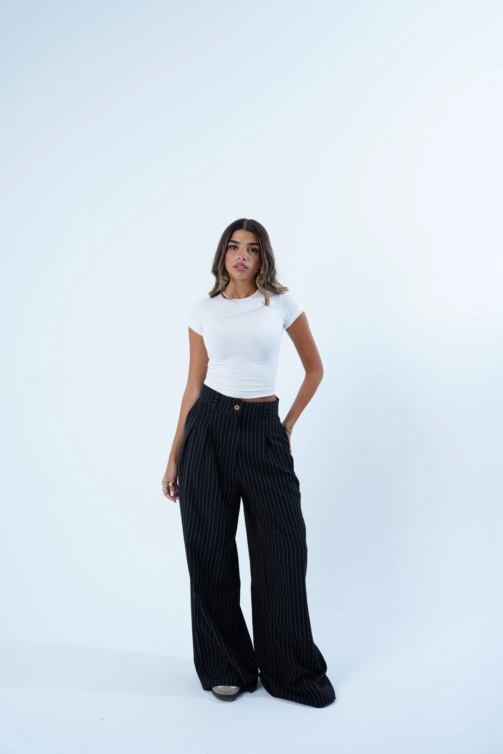 Stripped Tailored Pants — view 4