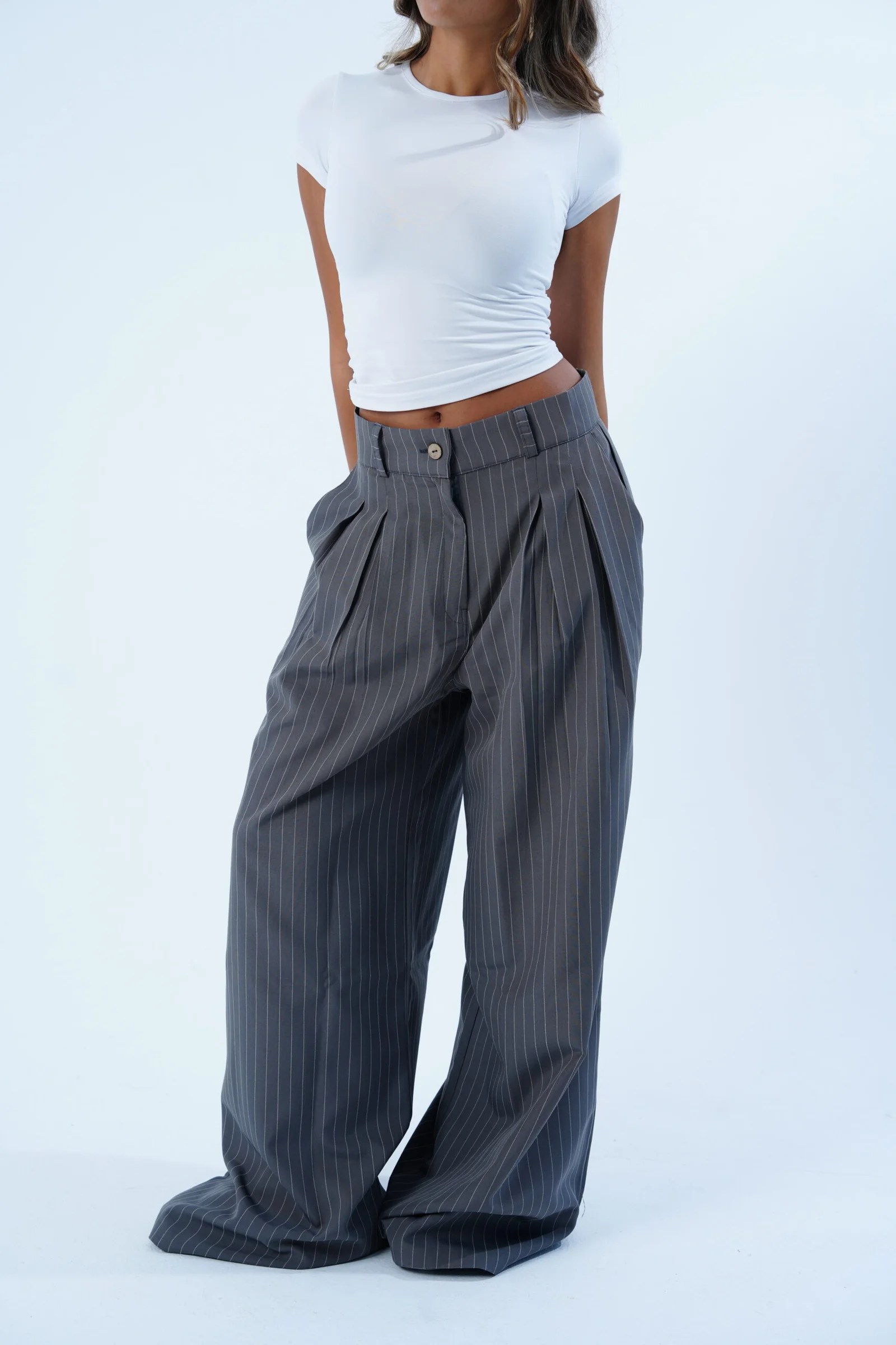 Stripped Tailored Pants — view 6