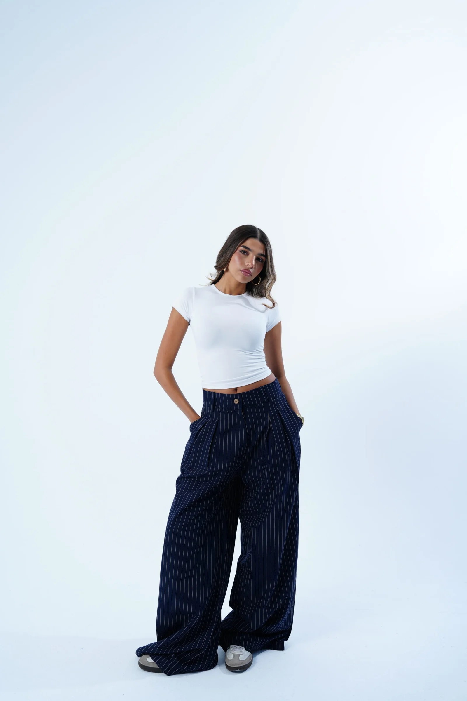 Stripped Tailored Pants — view 18