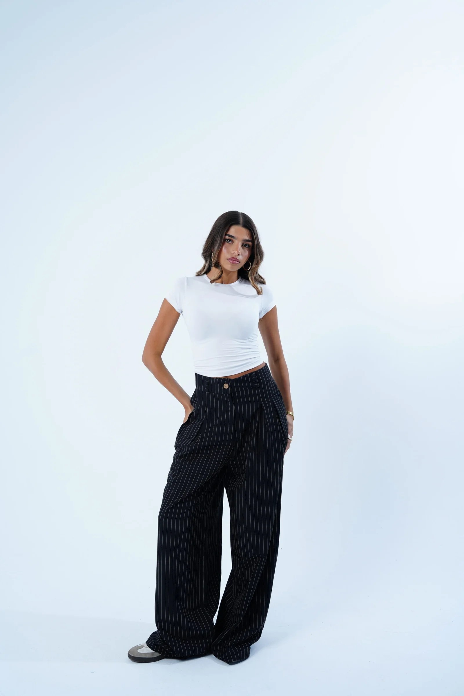 Stripped Tailored Pants