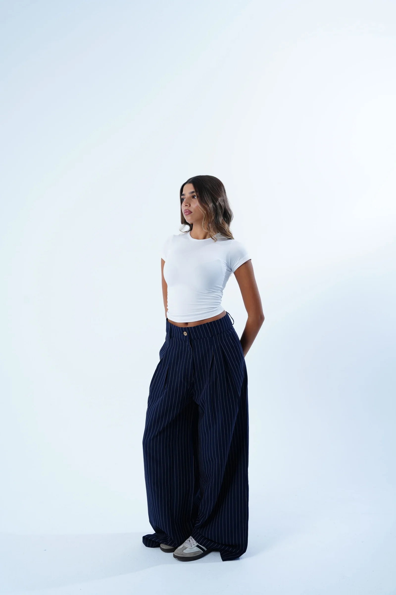 Stripped Tailored Pants — view 17