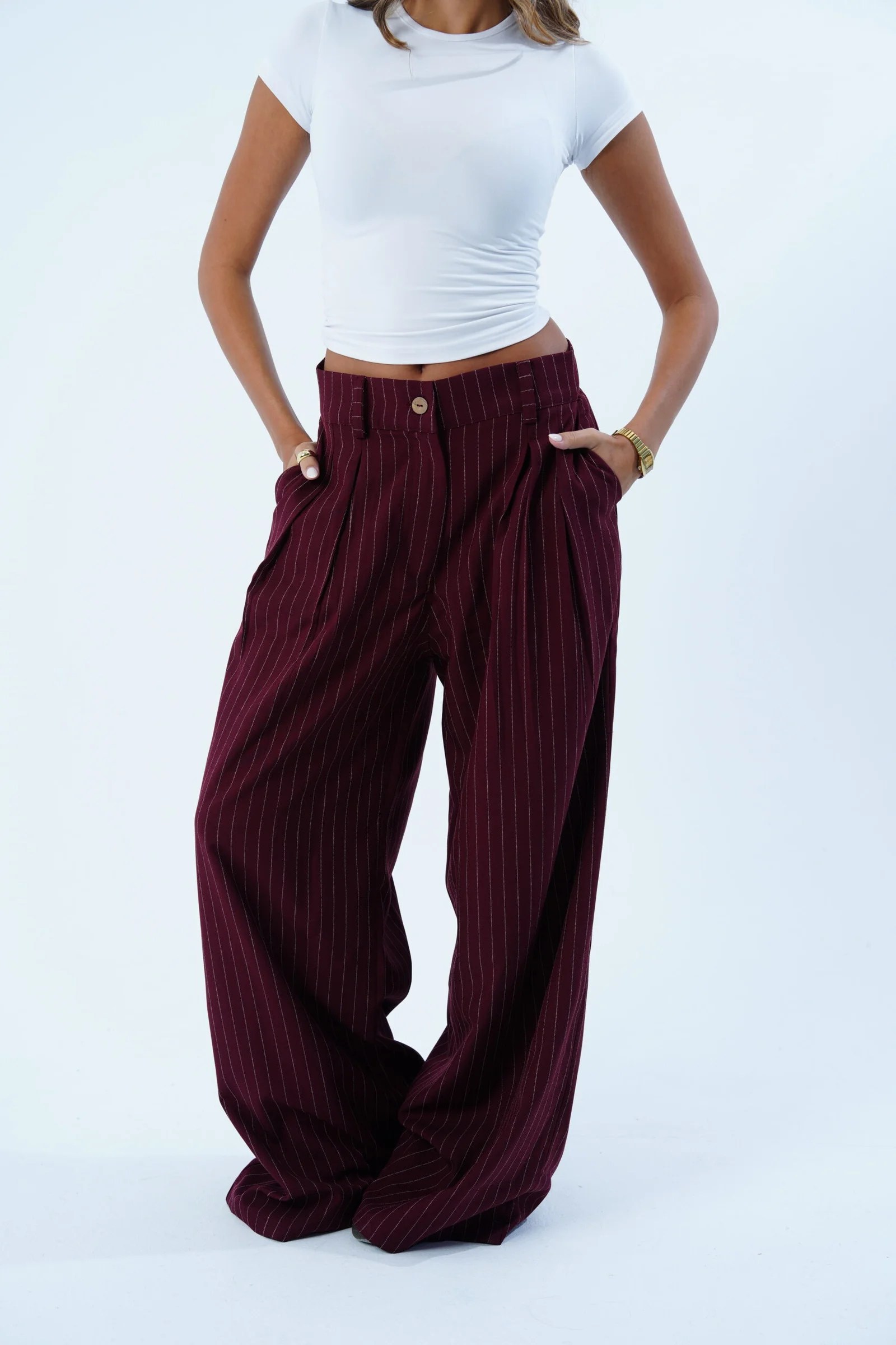 Stripped Tailored Pants — view 19