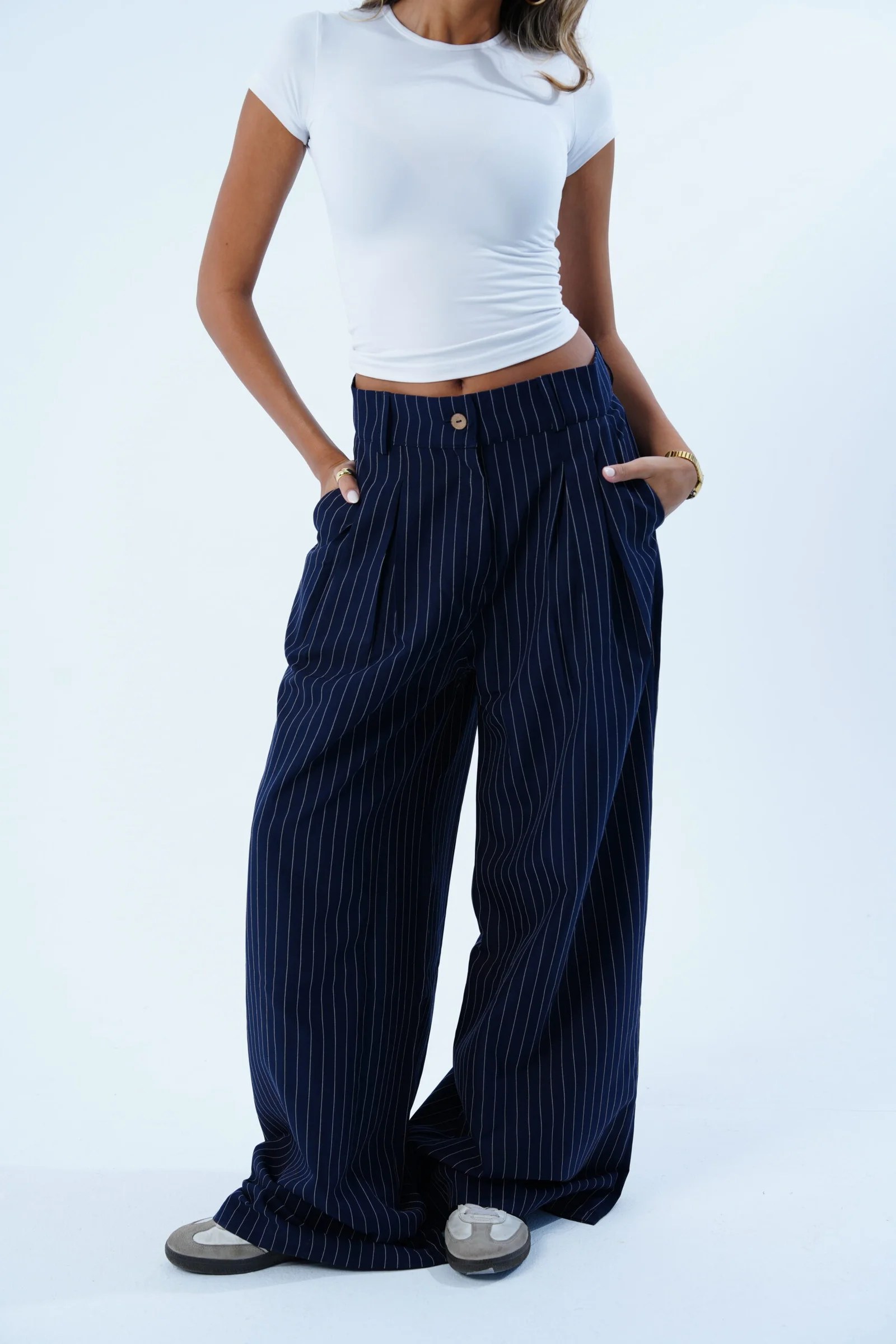 Stripped Tailored Pants — view 15