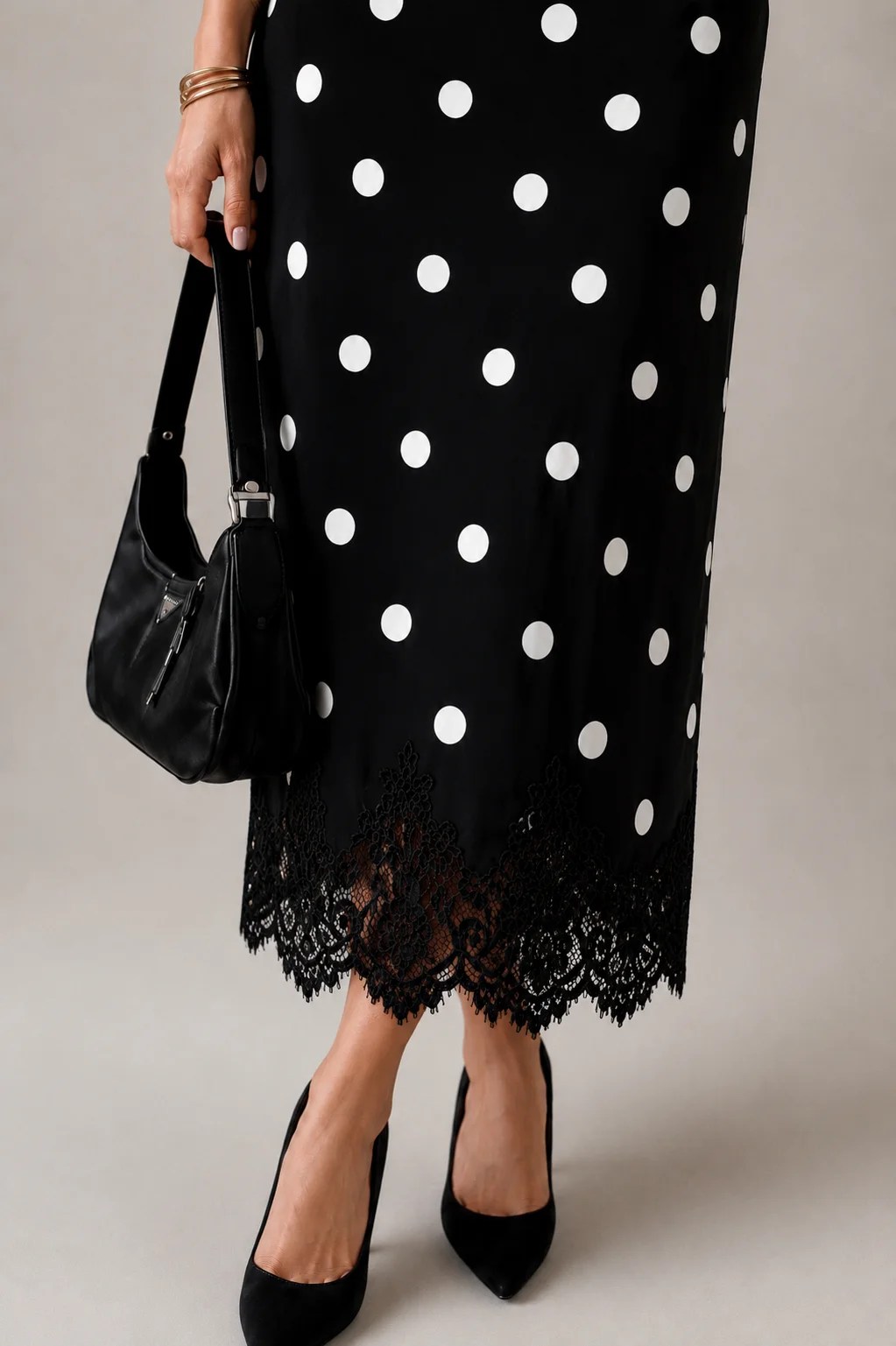 The Polka Lace Skirt — view 3