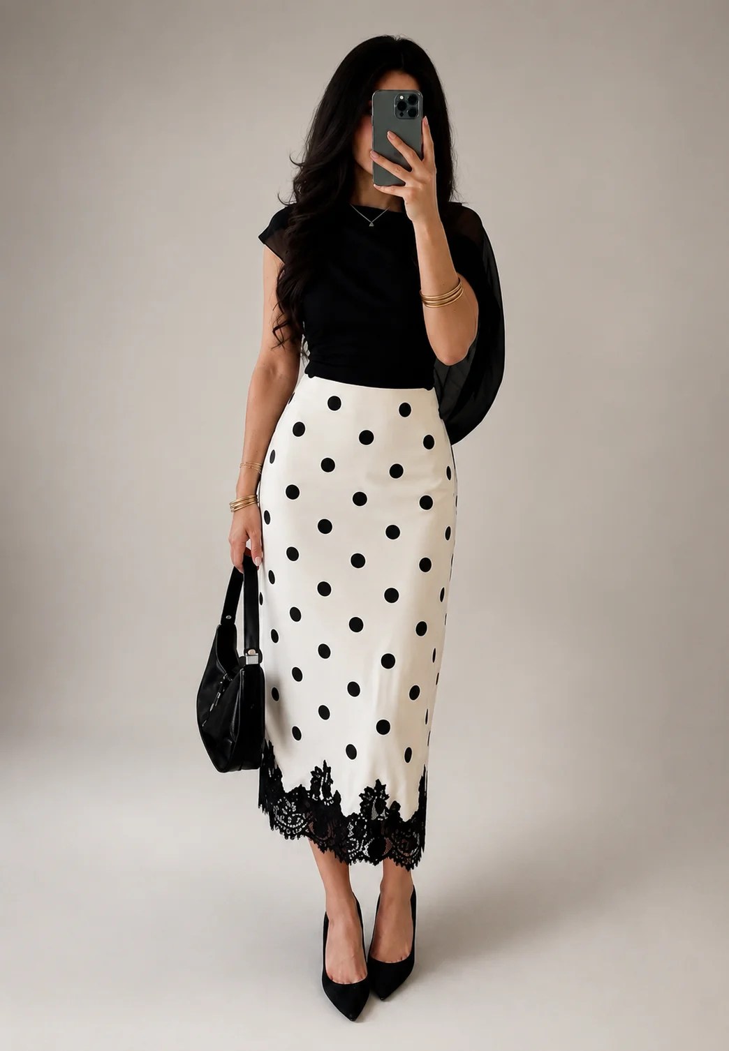 The Polka Lace Skirt