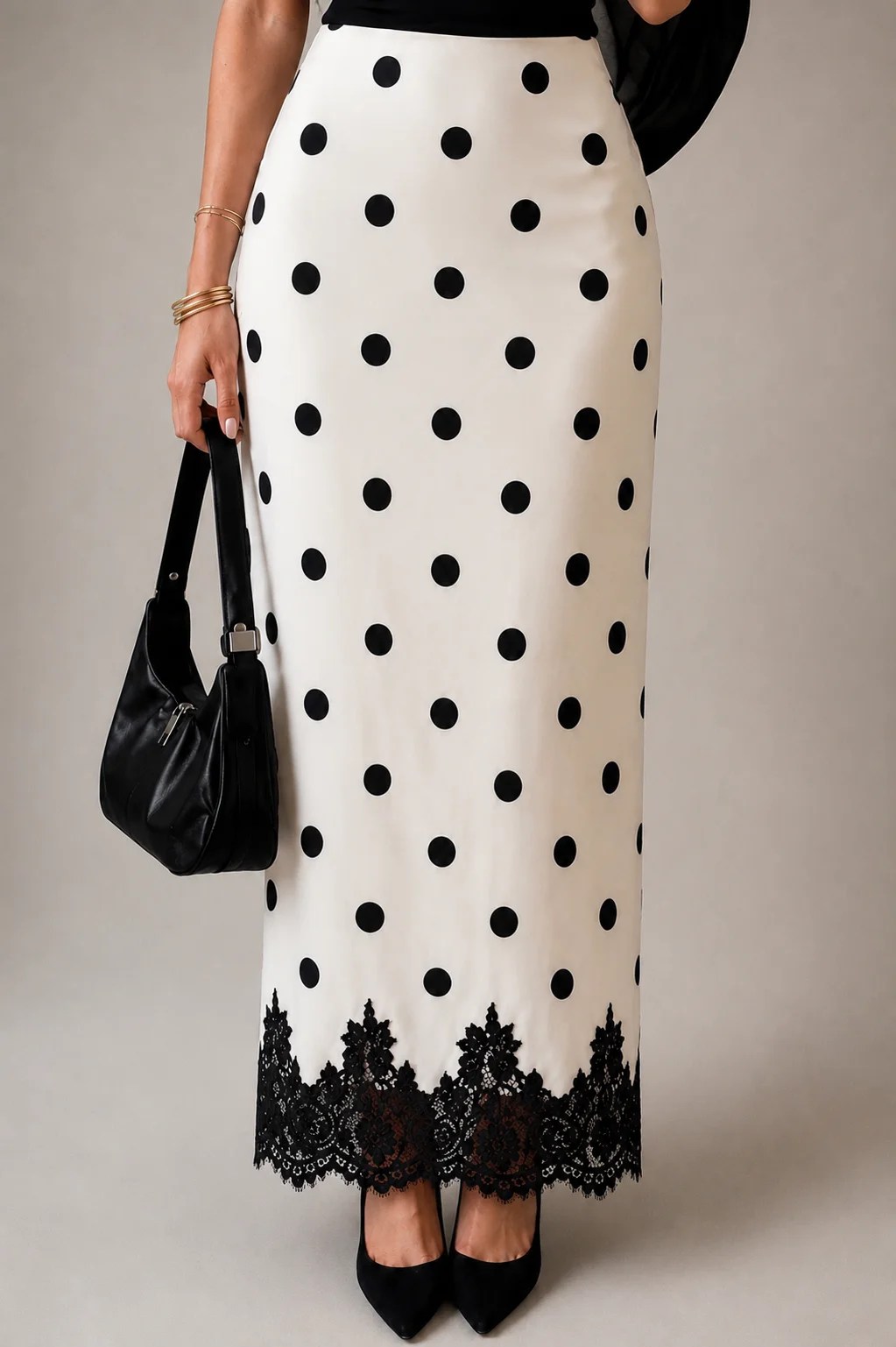 The Polka Lace Skirt — view 4