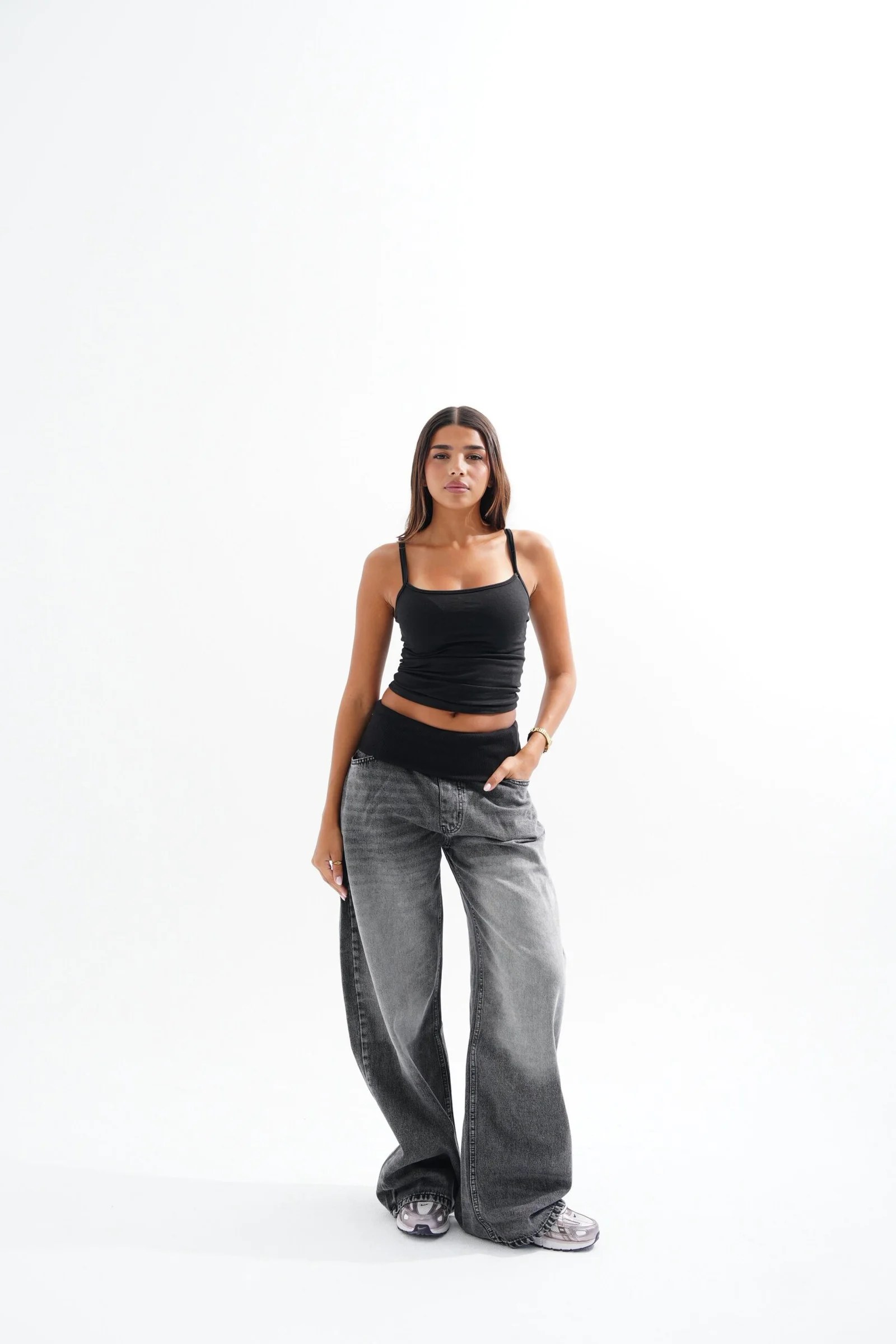 Grey TURN OVER DENIM