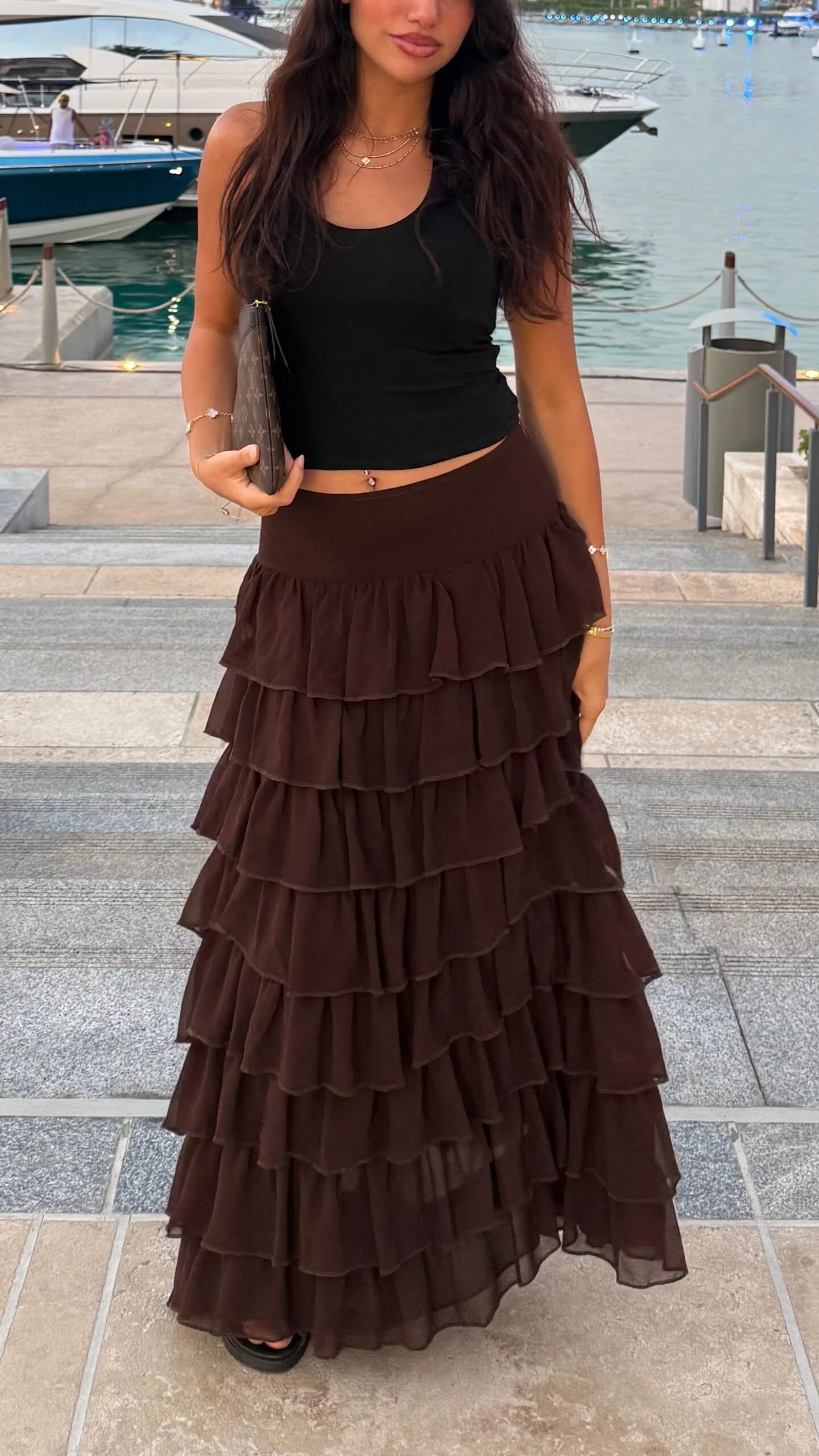 THE RUFFLE MAXI SKIRT
