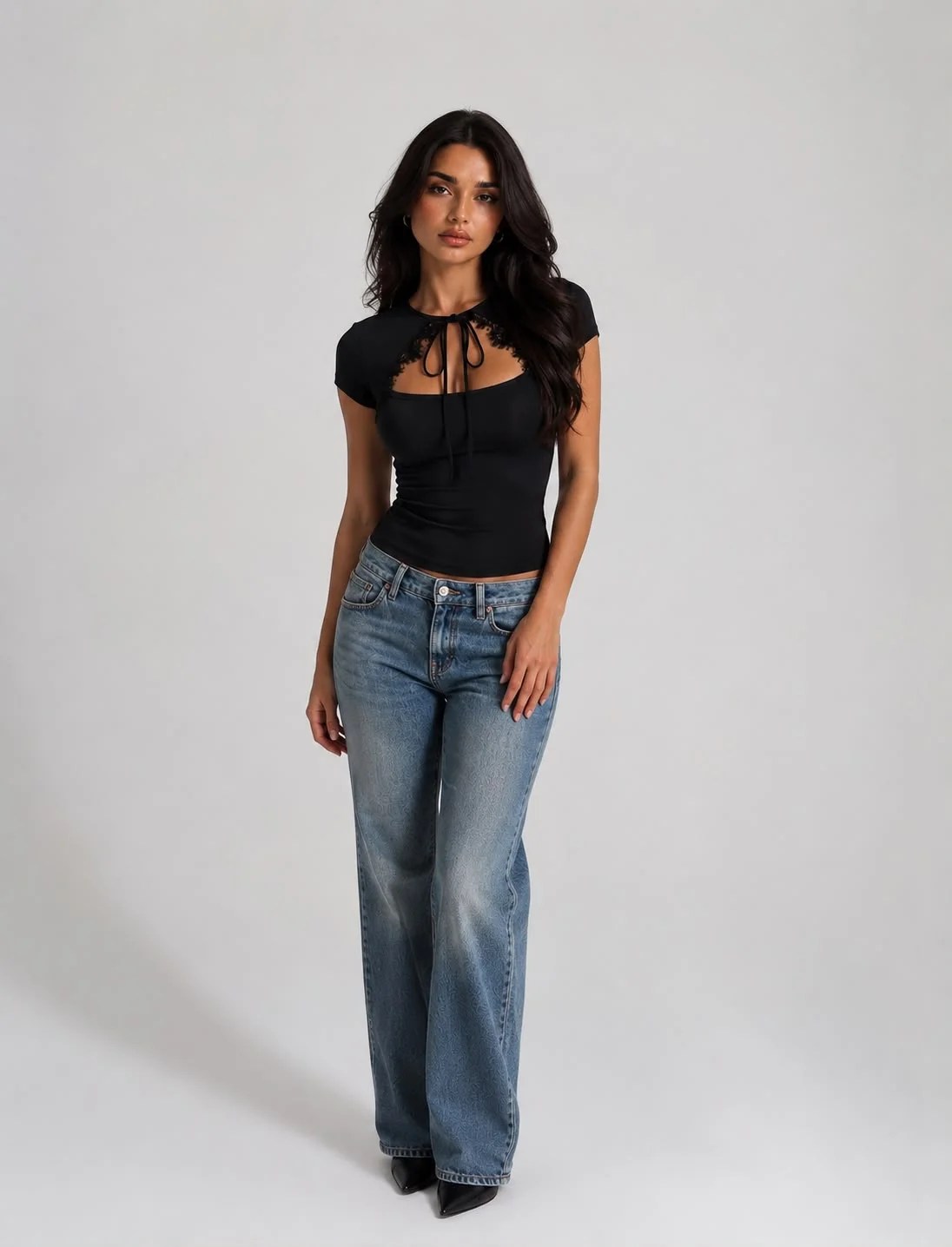 The Squared Lace top — view 5