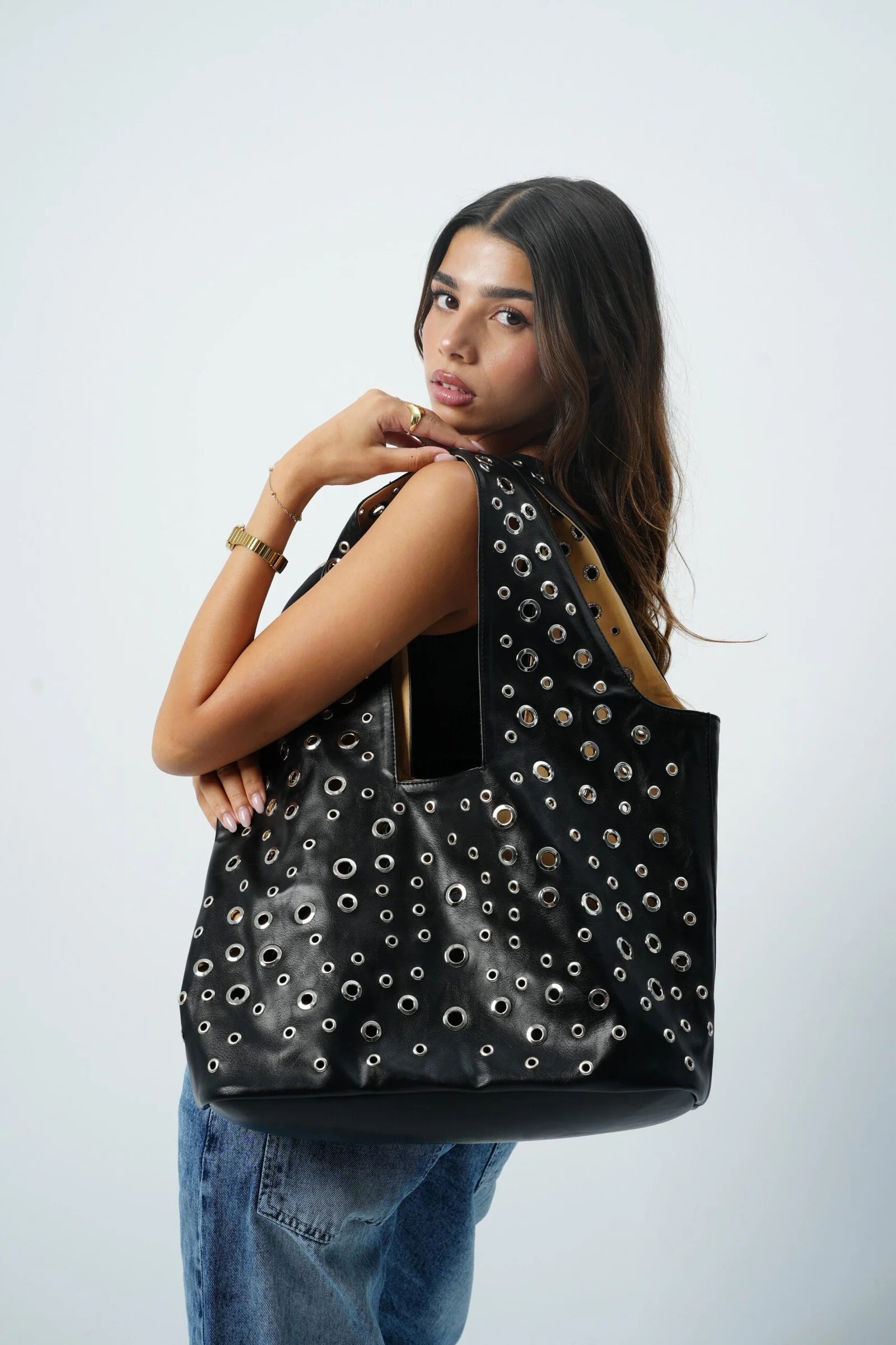 Studded Leather Bag — view 7
