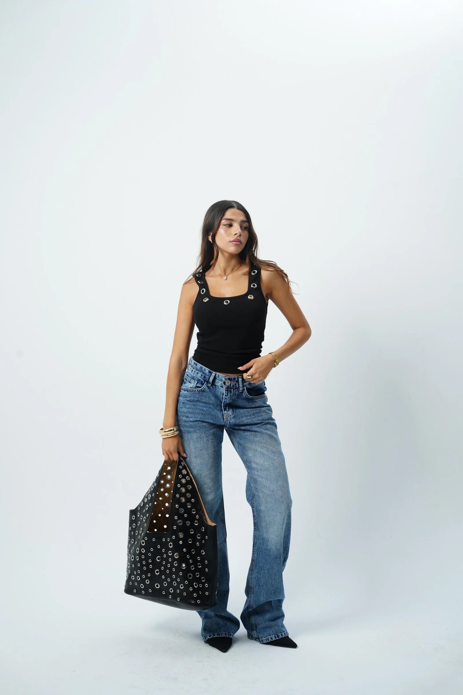 Studded Leather Bag — view 6