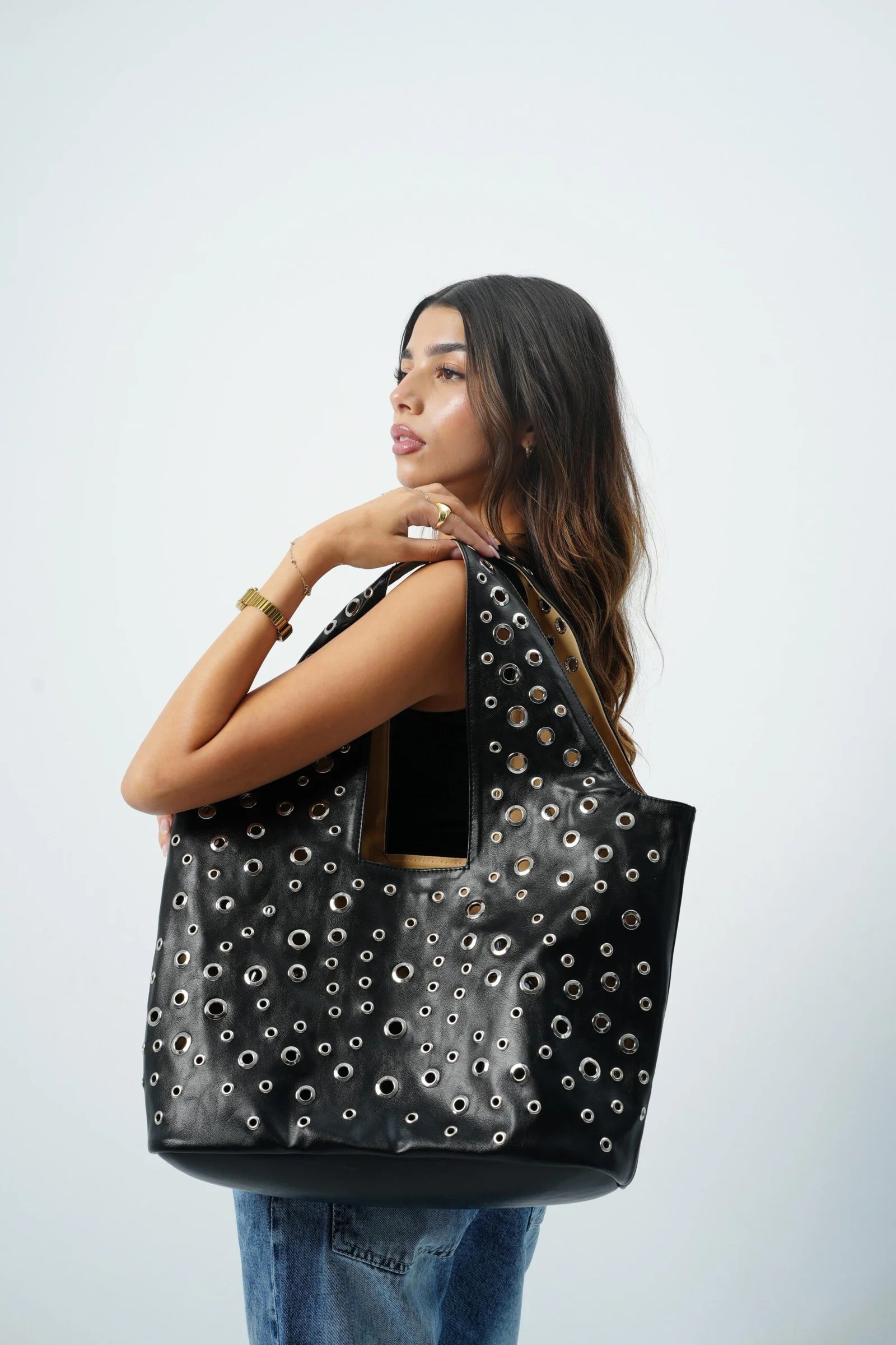 Studded Leather Bag — view 5