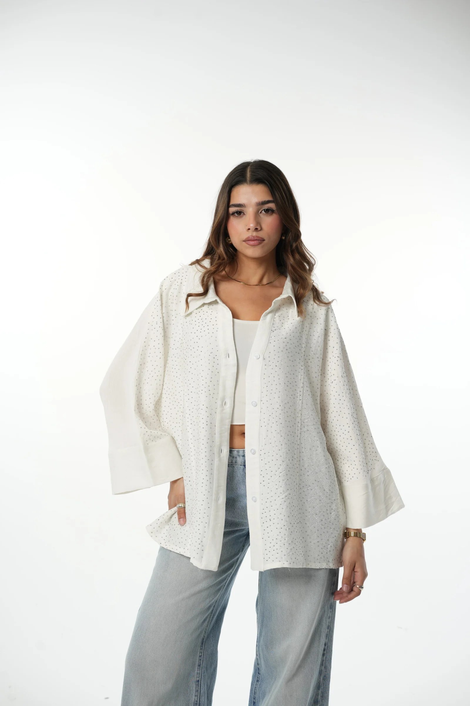 Linen sparkle Chemise — view 15