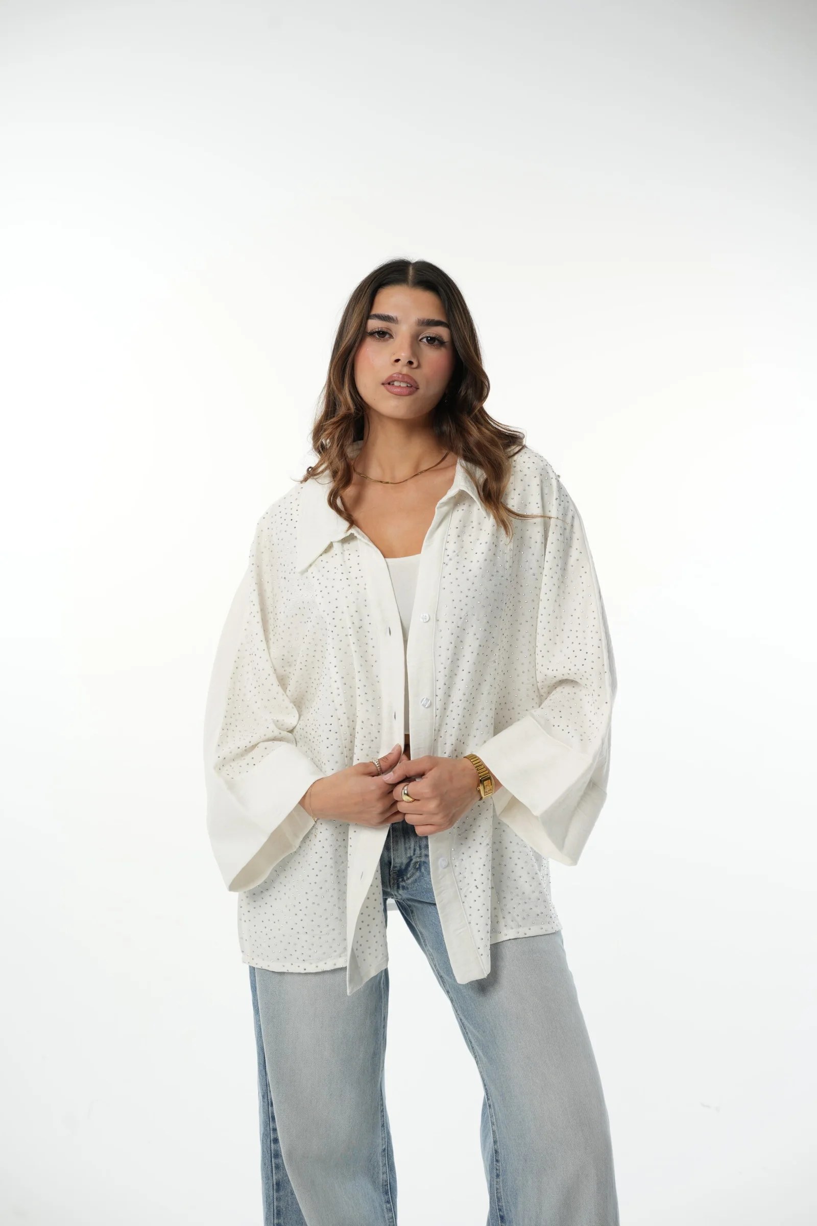 Linen sparkle Chemise — view 12