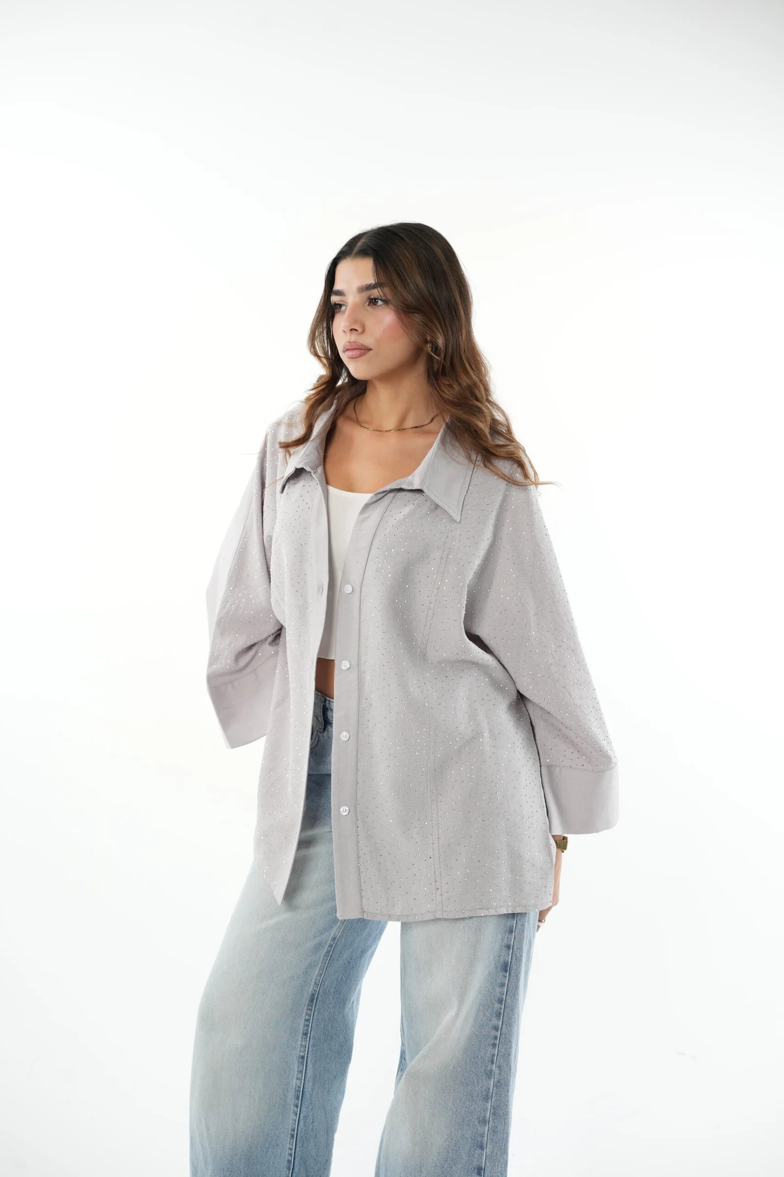 Linen sparkle Chemise — view 3