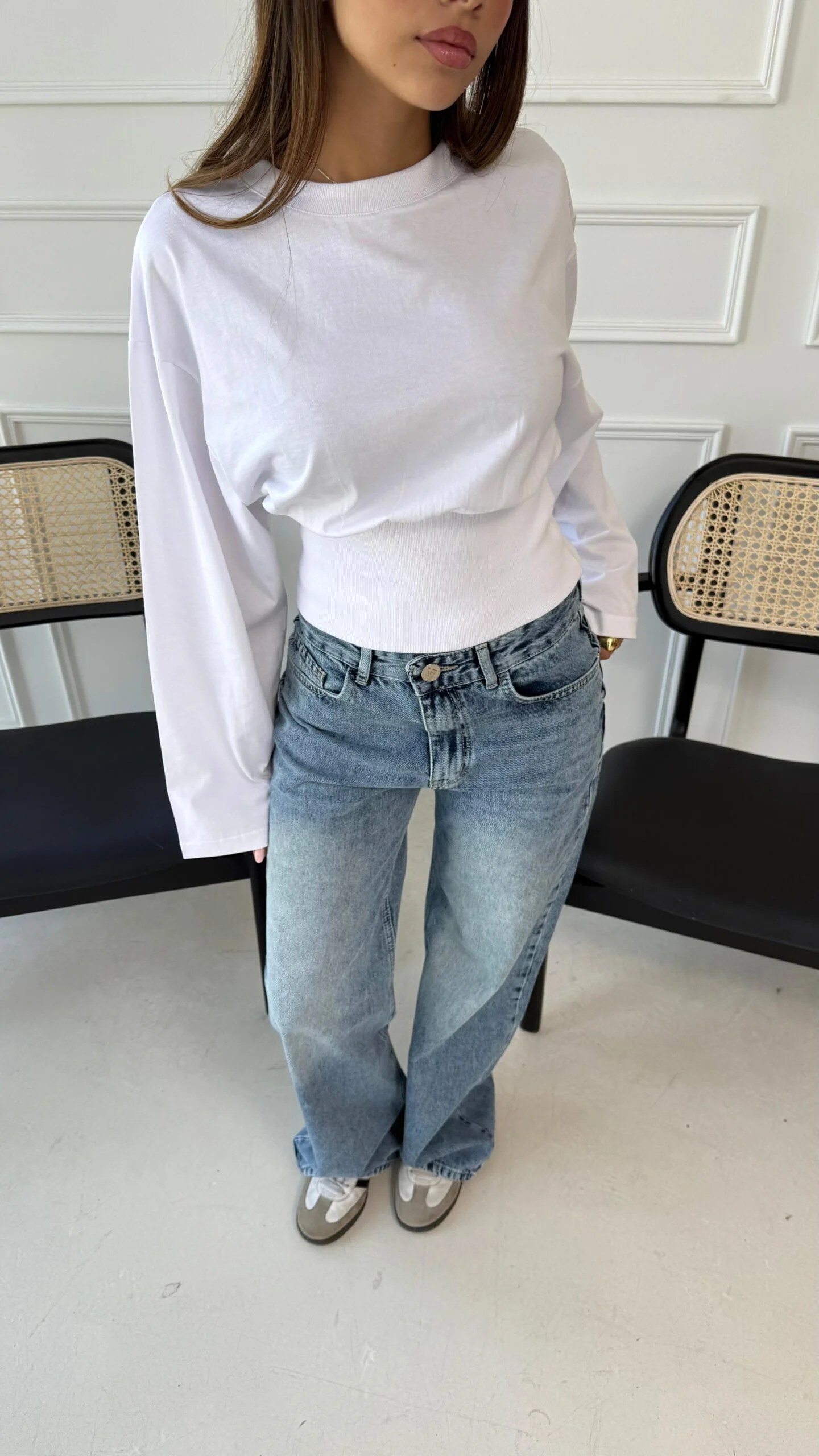 Ribbed waisted shirt Full Length Sleeves — view 8