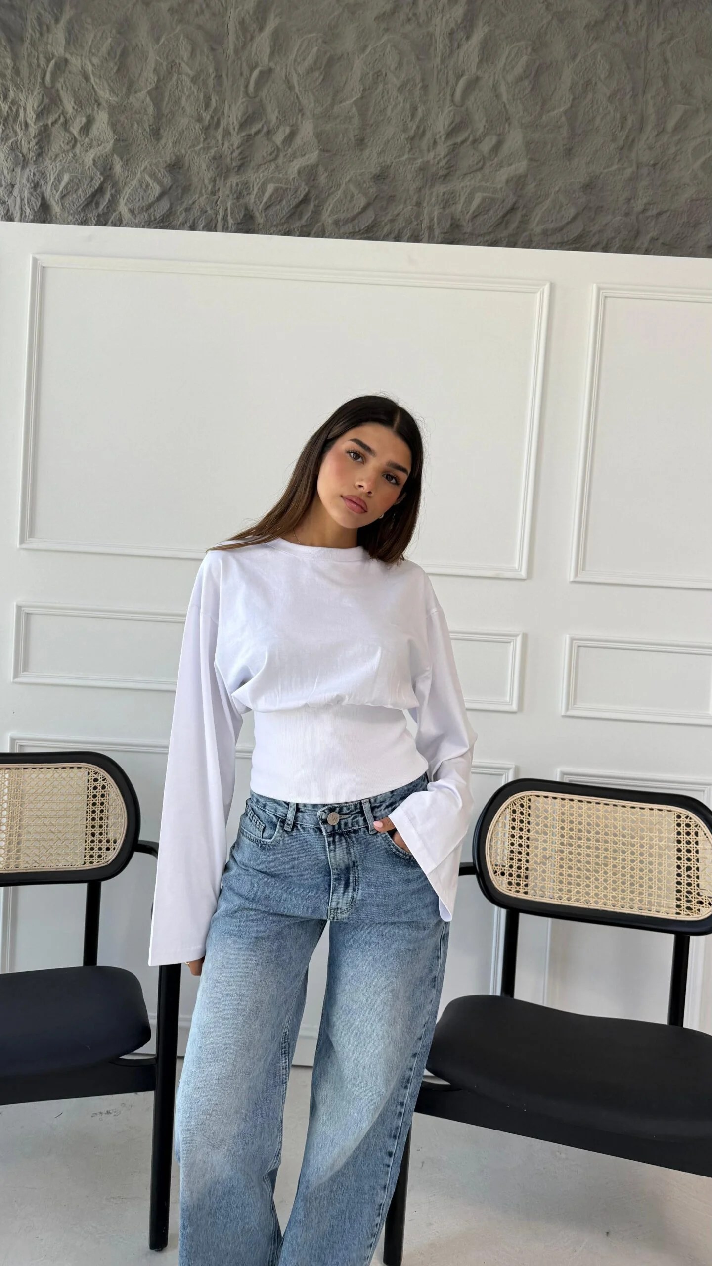 Ribbed waisted shirt Full Length Sleeves — view 4