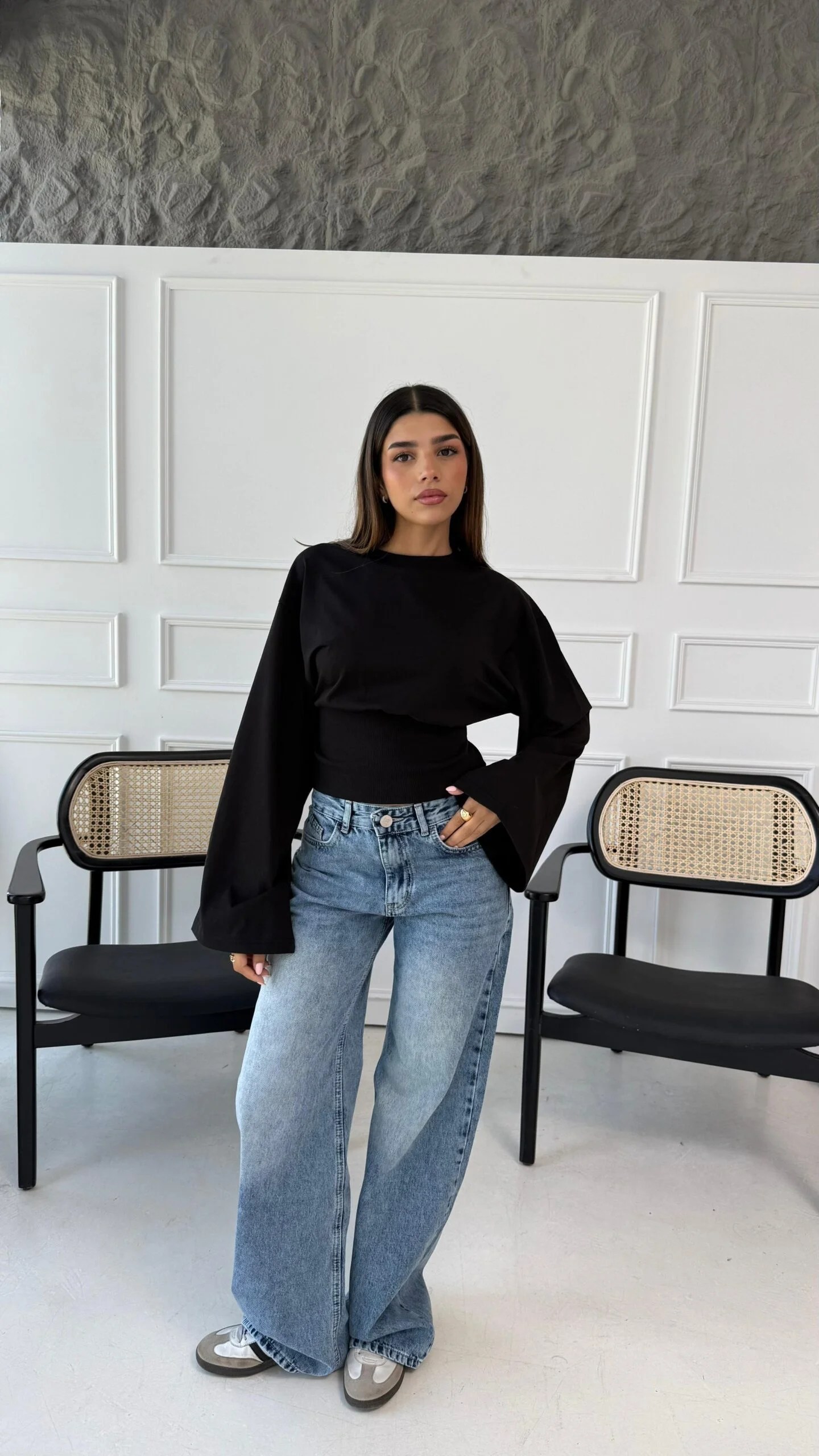 Ribbed waisted shirt Full Length Sleeves — view 12
