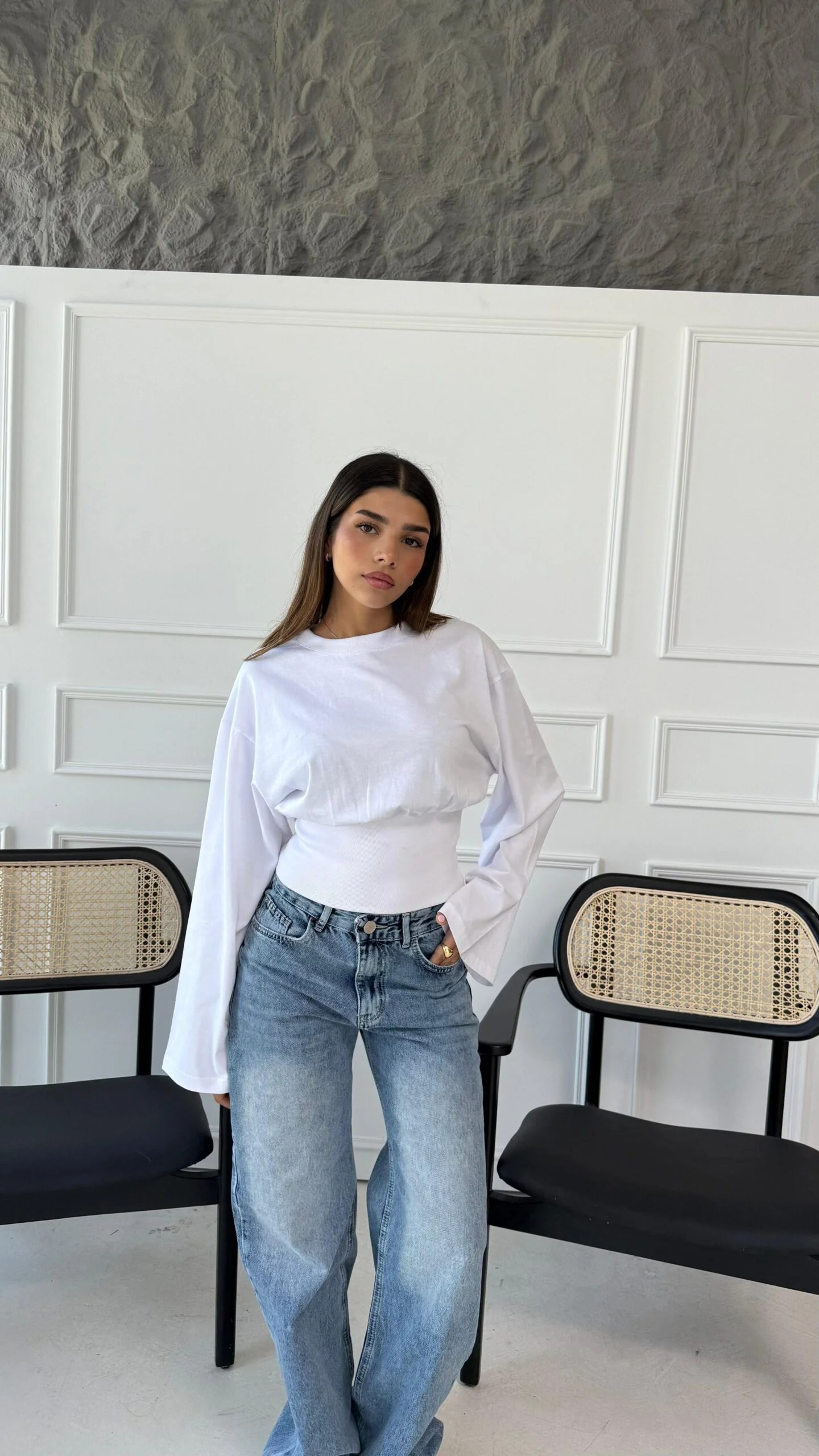 Ribbed waisted shirt Full Length Sleeves — view 5