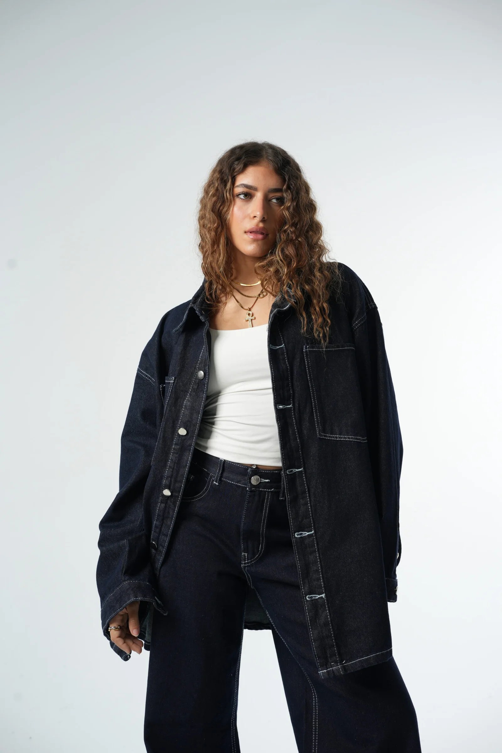 Raw Denim chemise — view 5