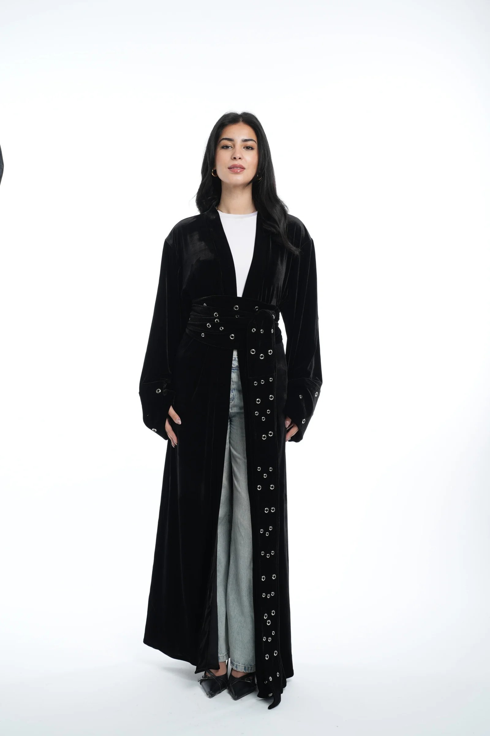 Velvet studded kaftan