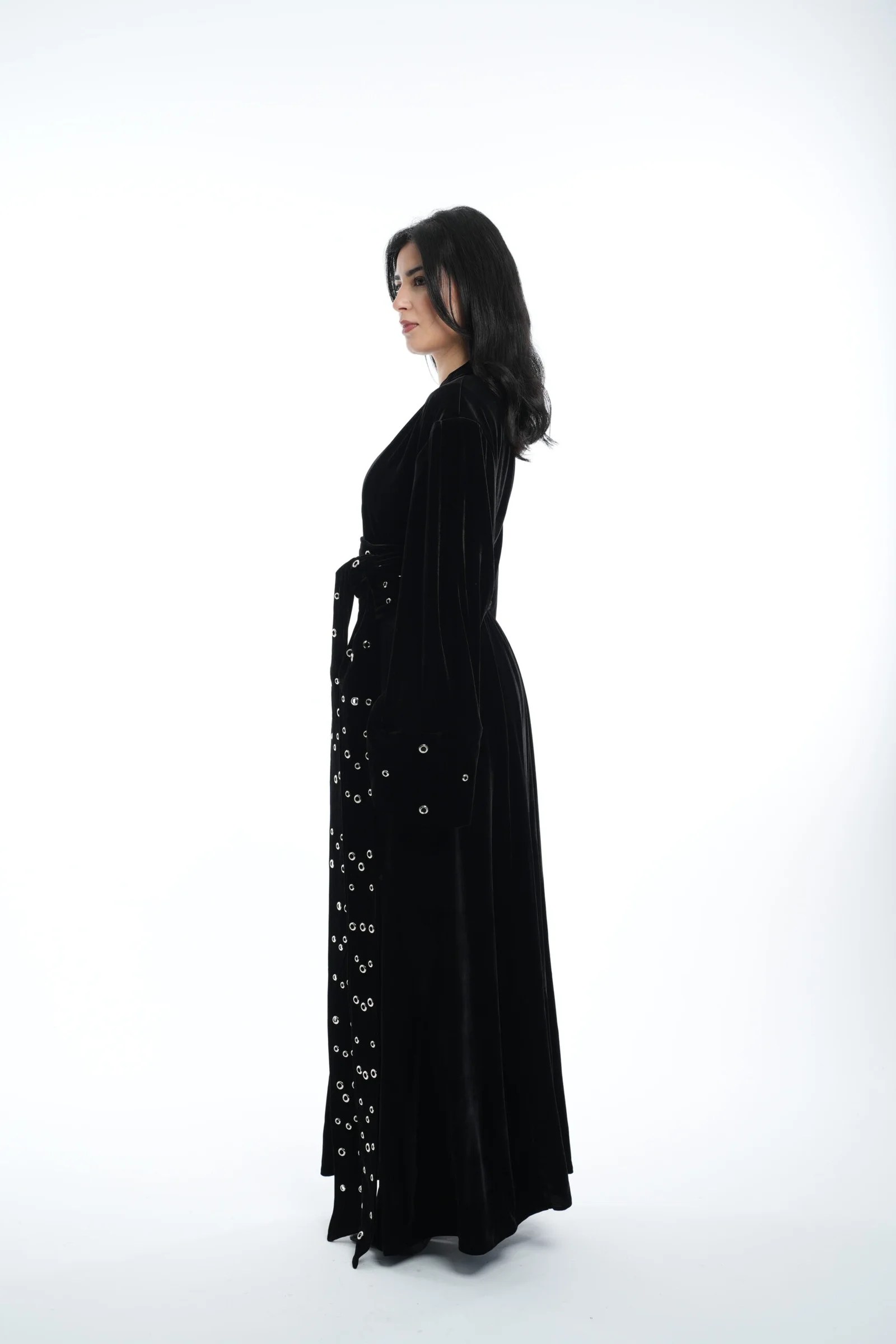 Velvet studded kaftan — view 4