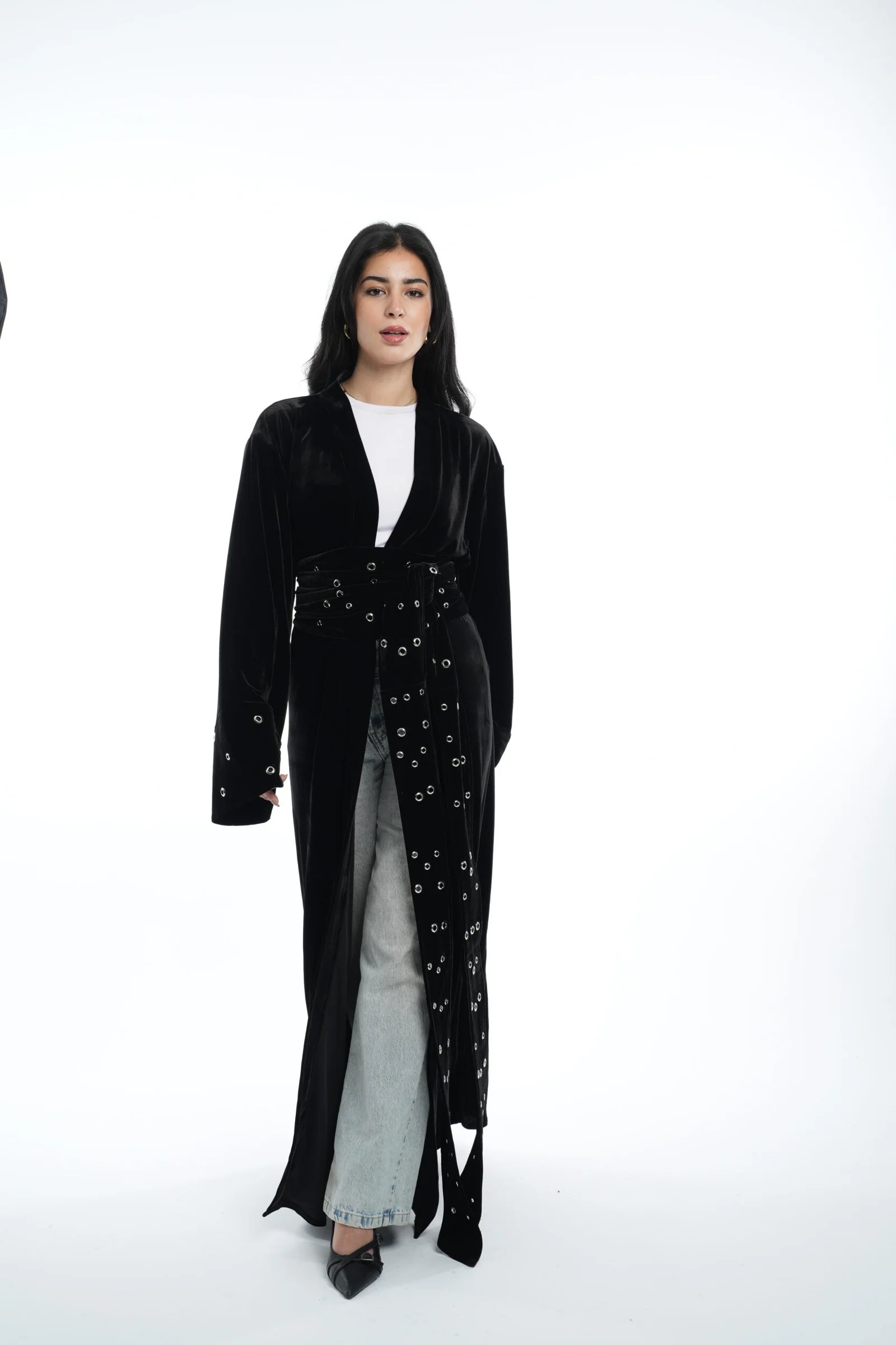 Velvet studded kaftan — view 3
