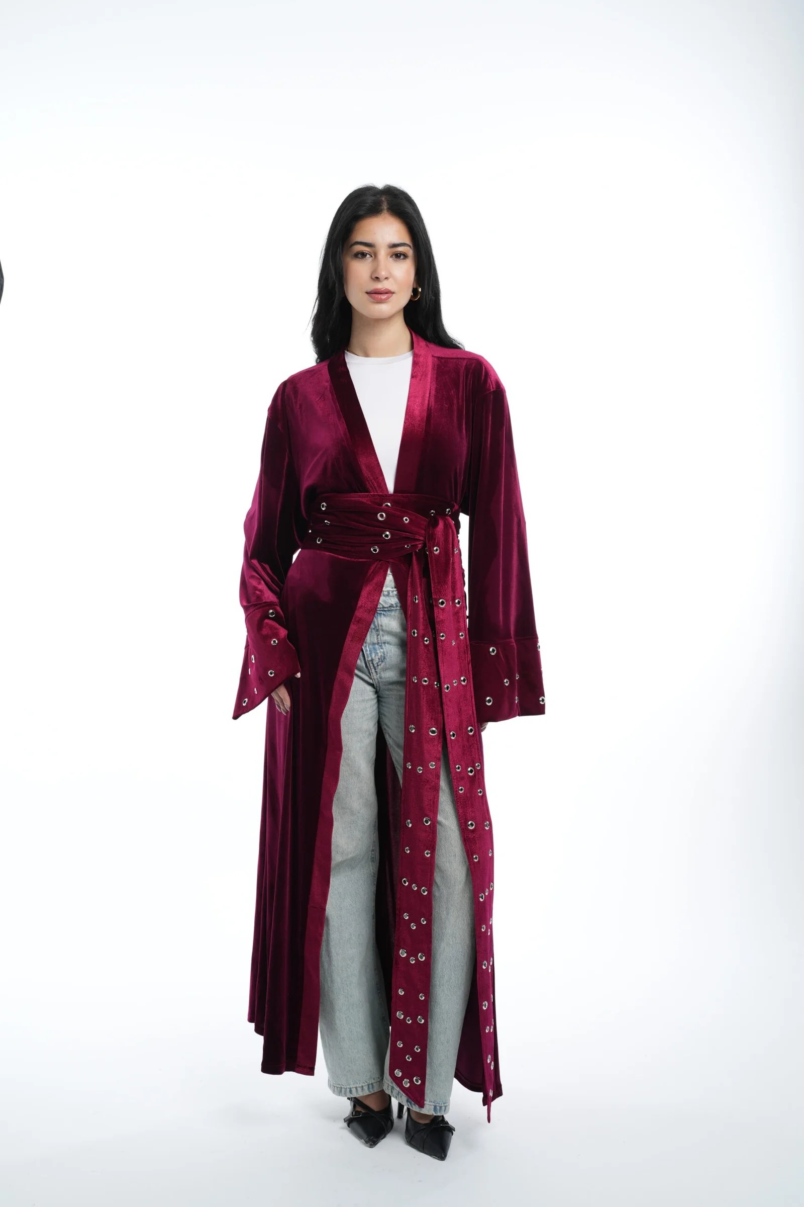 Velvet studded kaftan — view 9