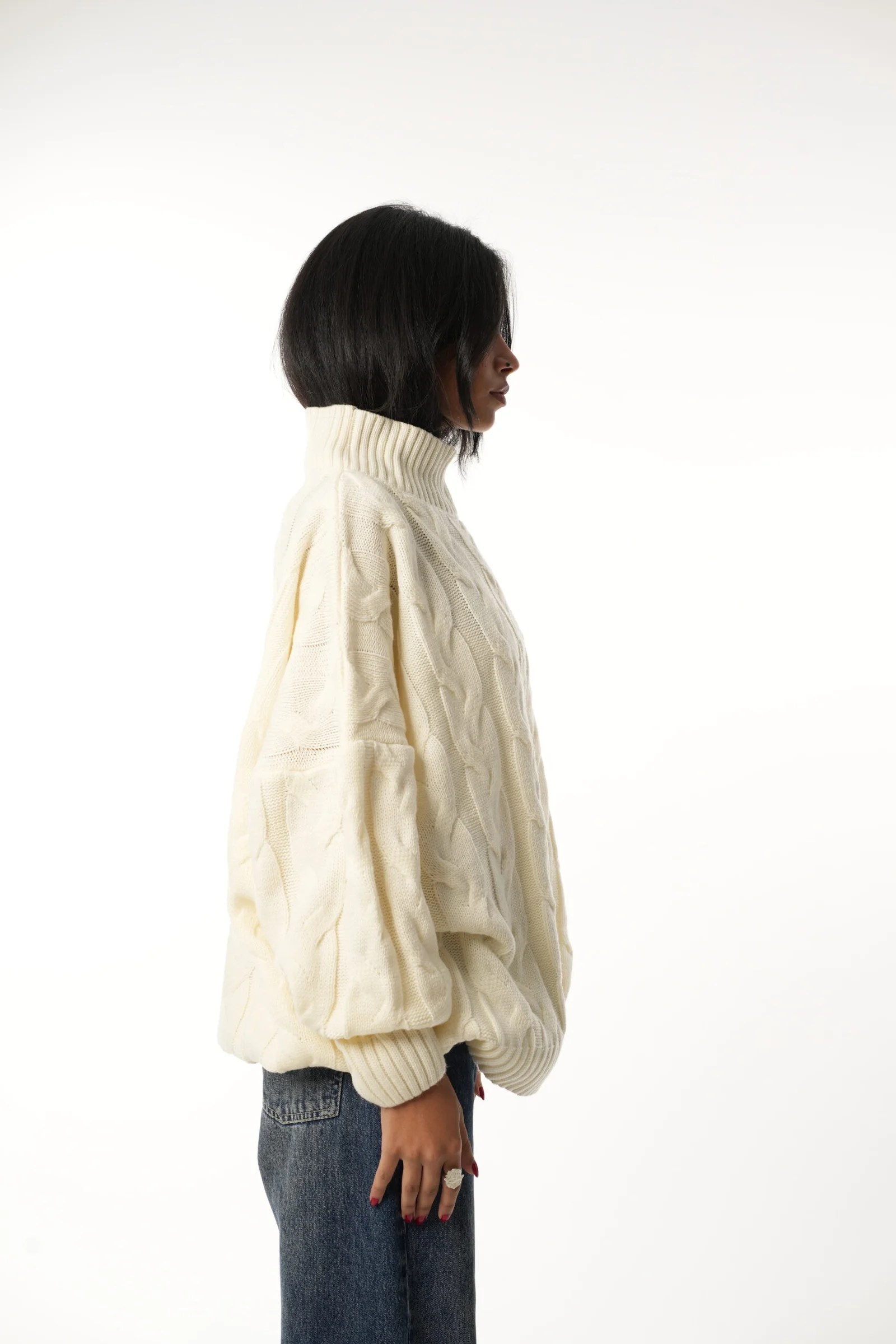 Braided Knit Pullover — view 7