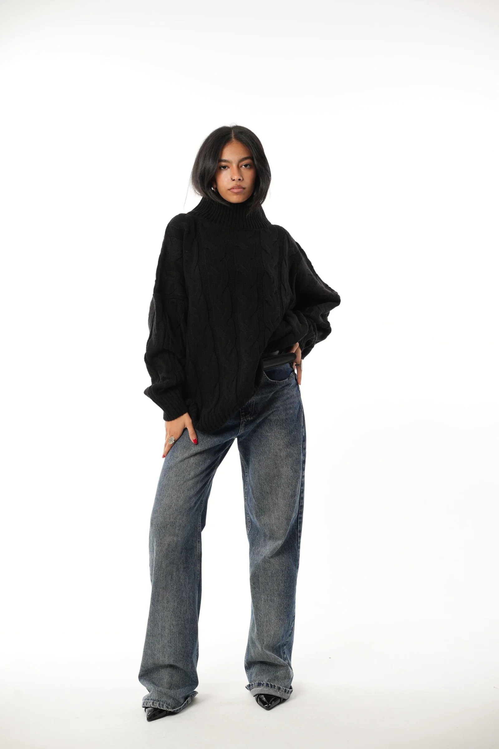 Braided Knit Pullover — view 3