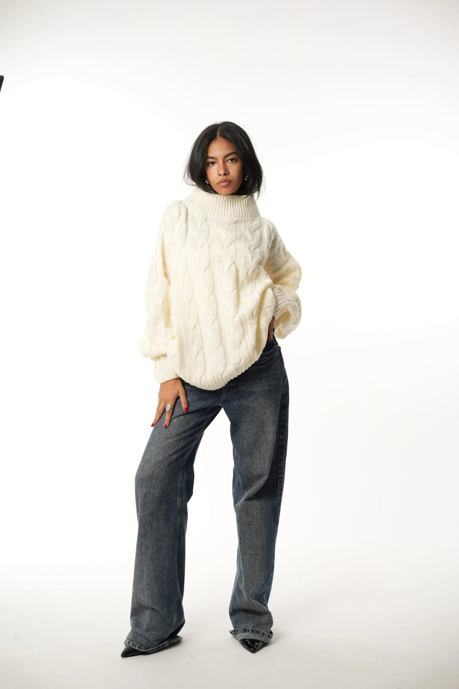 Braided Knit Pullover — view 6