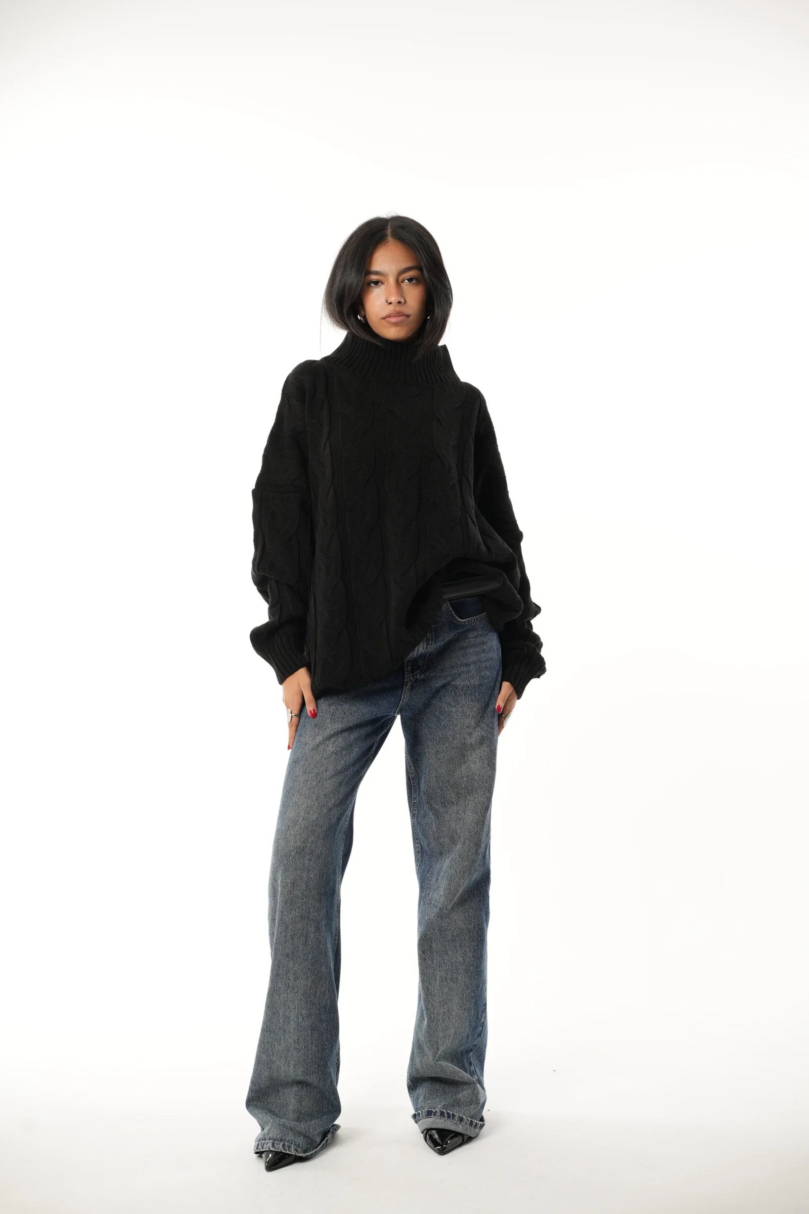 Braided Knit Pullover — view 5