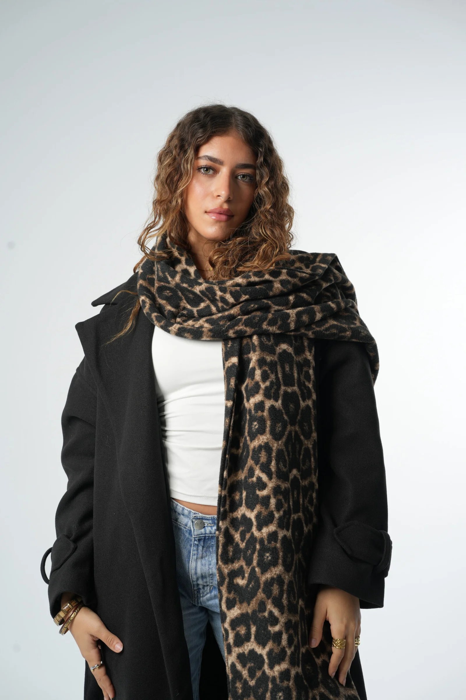 leopard scarf — view 3