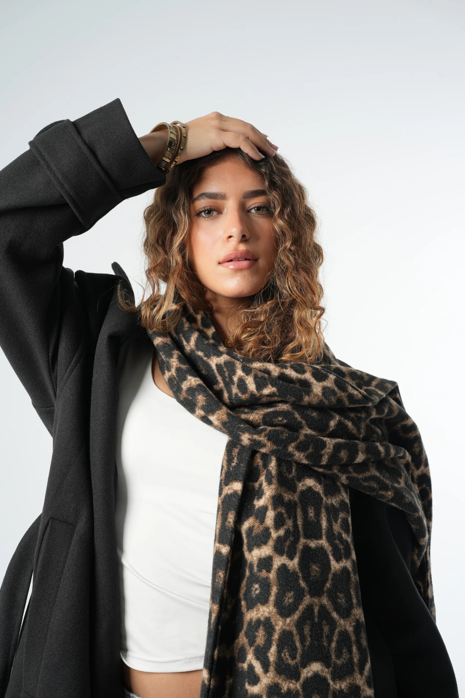 leopard scarf — view 4