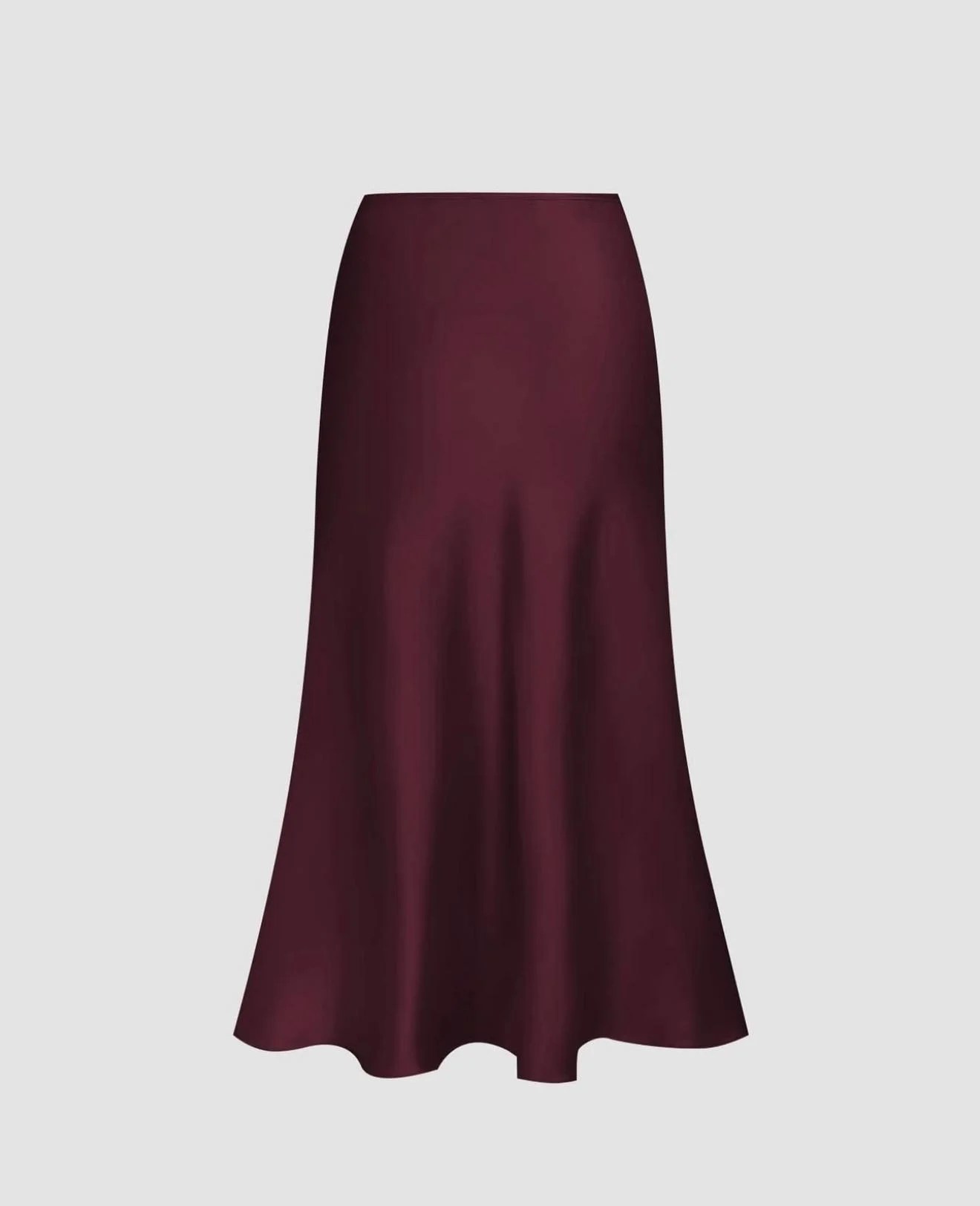 Satin Midi skirt — view 5