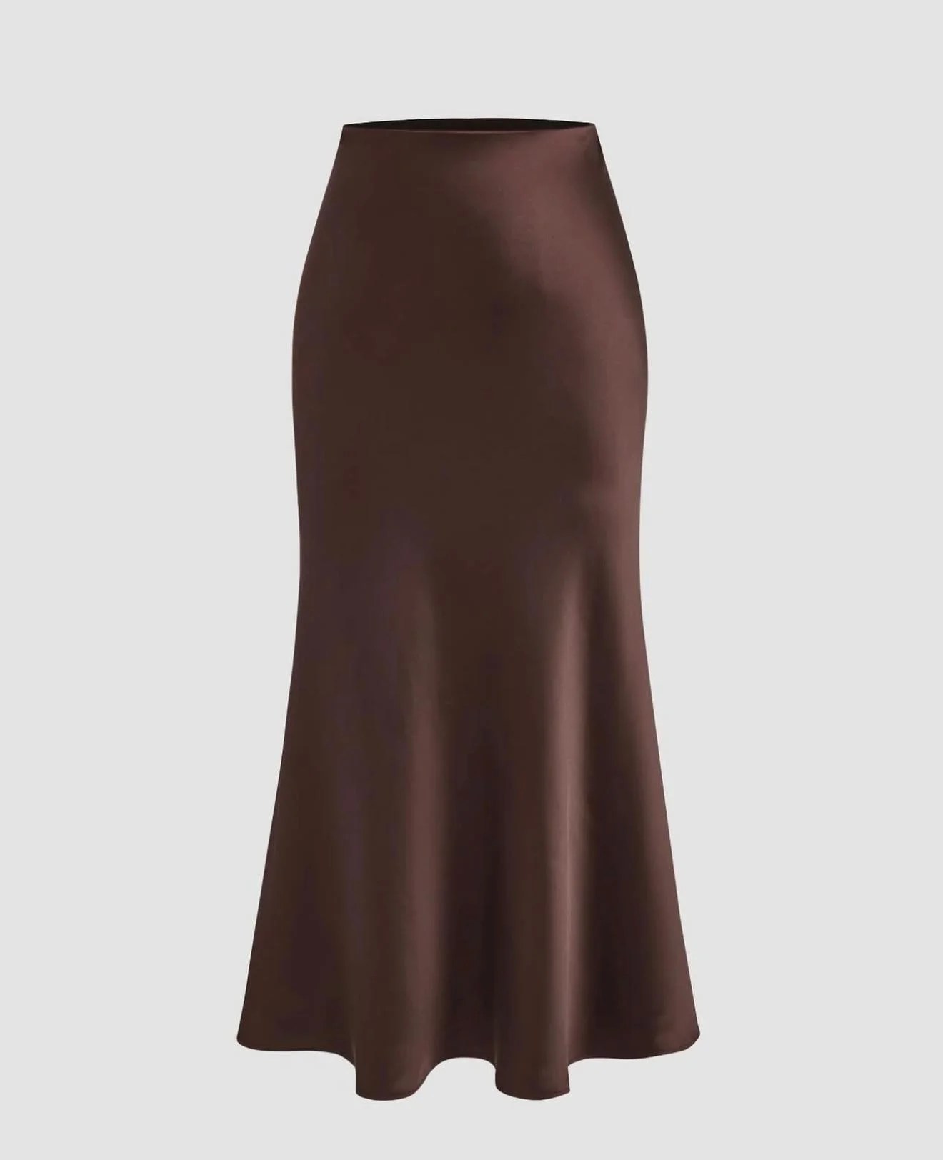 Satin Midi skirt — view 6