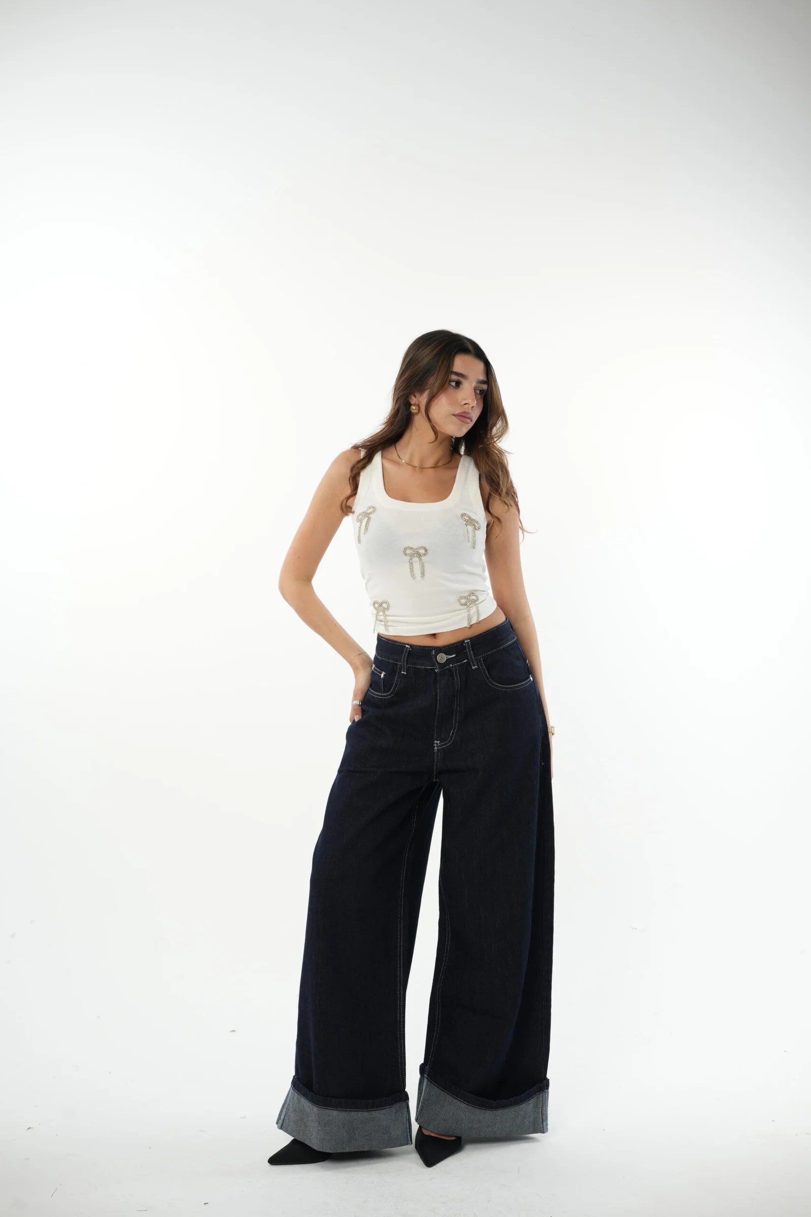 Blue Bended raw denim — view 3
